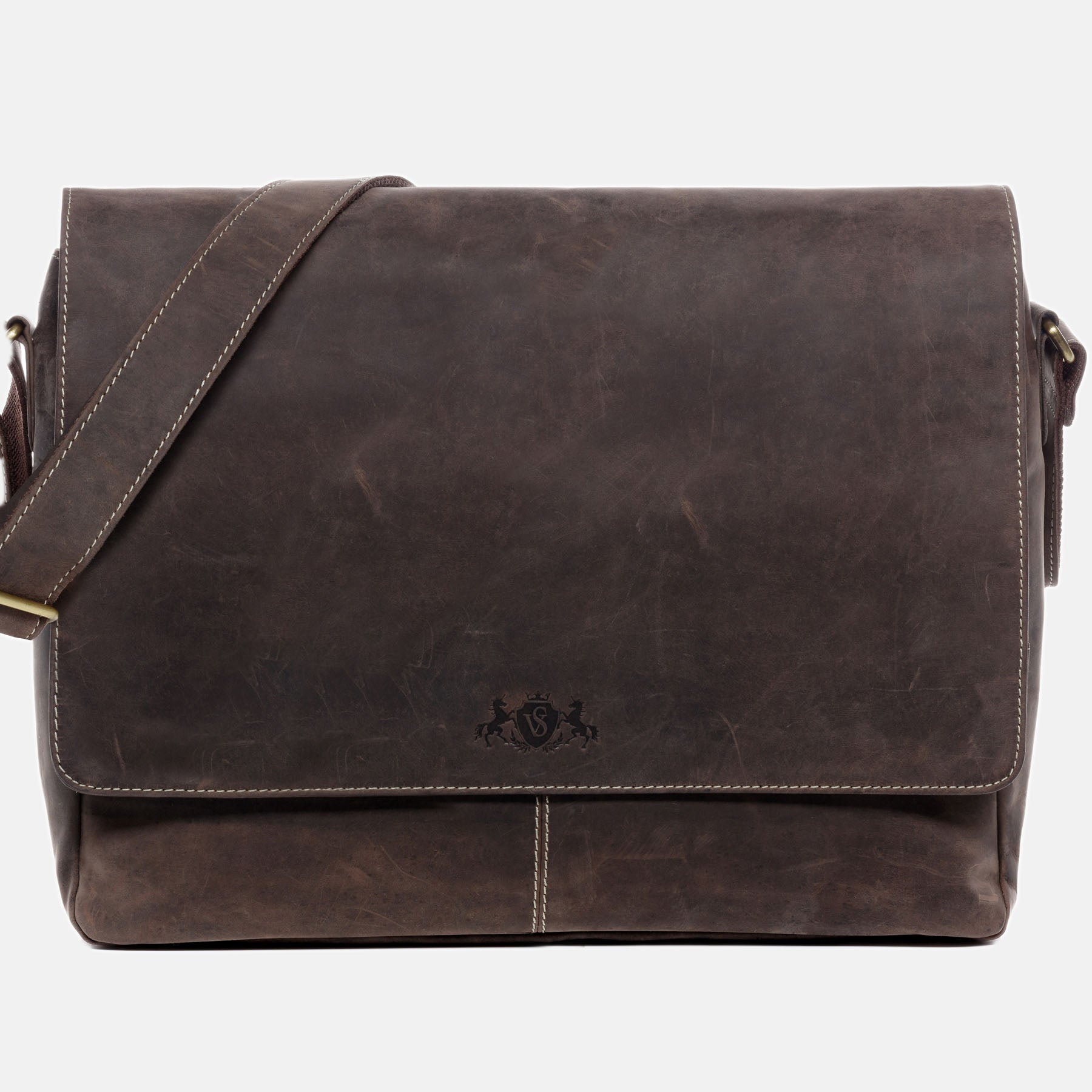 Messenger Bag SPENCER Büffelleder braun