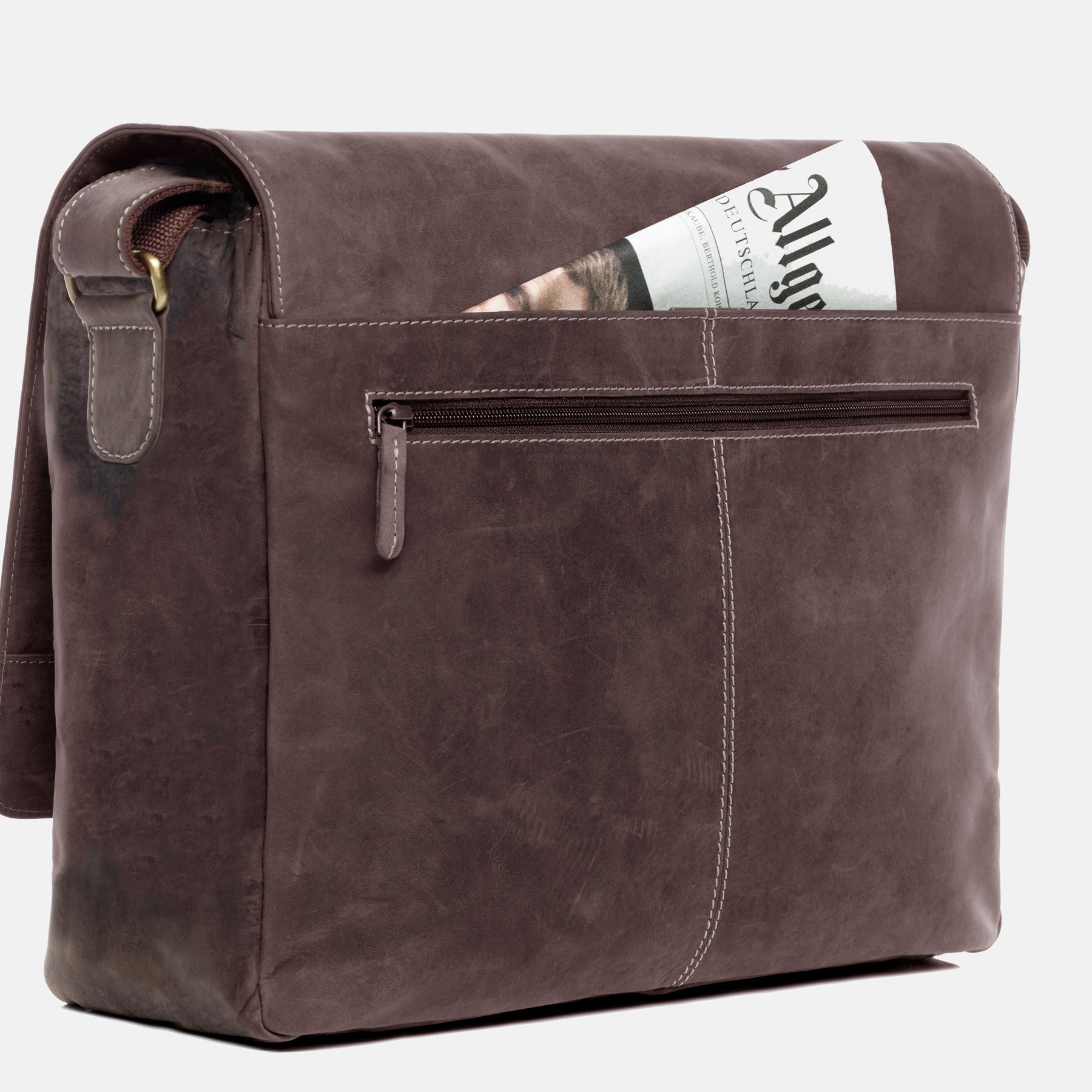 Messenger Bag SPENCER Büffelleder braun