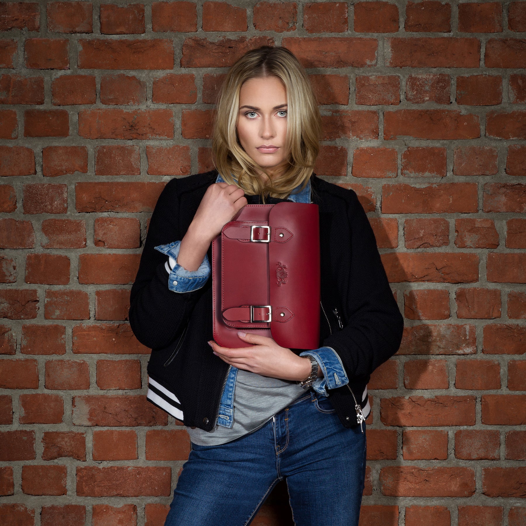 Satchel TESSA Sattelleder hellbraun-cognac