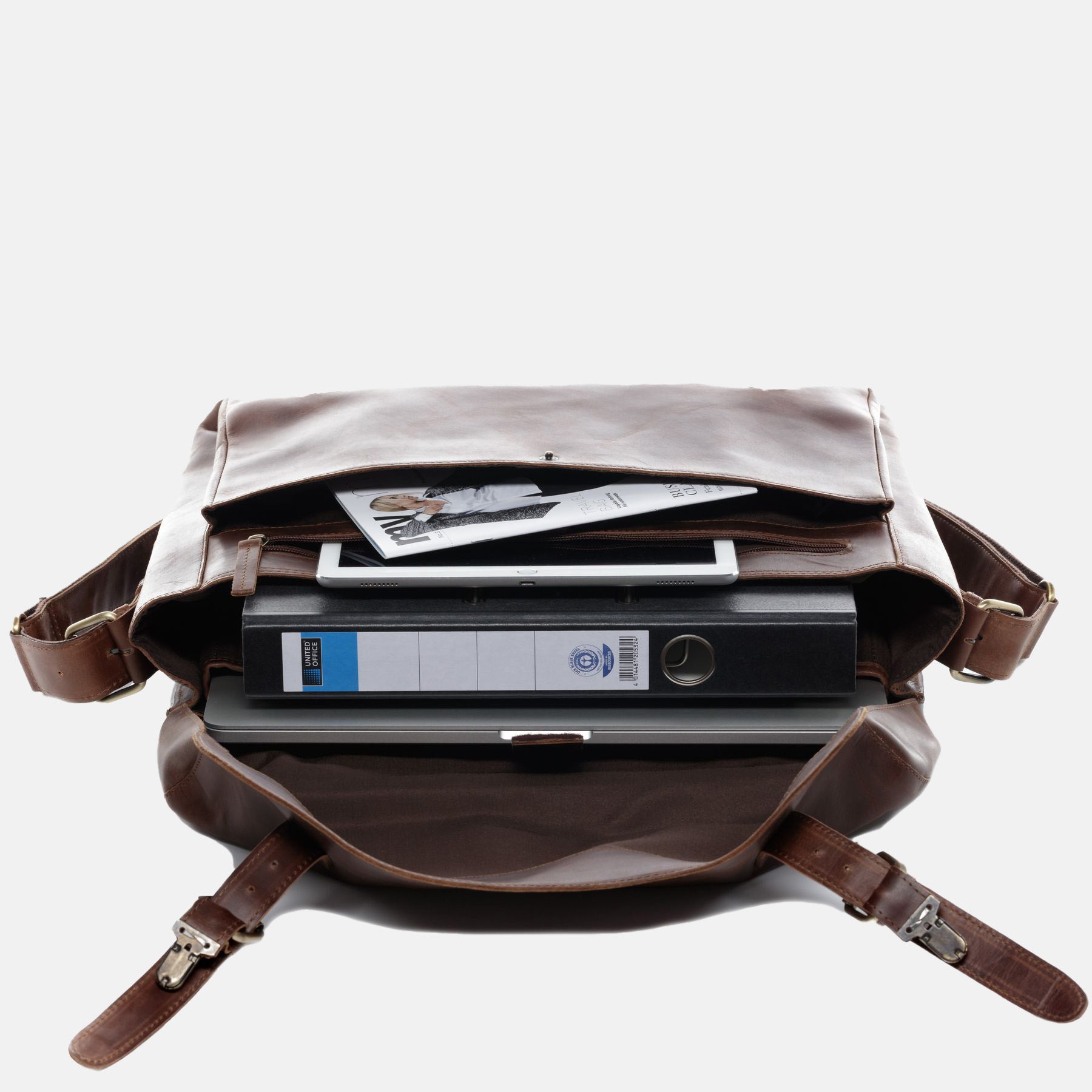 Aktentasche ETON Natur-Leder braun