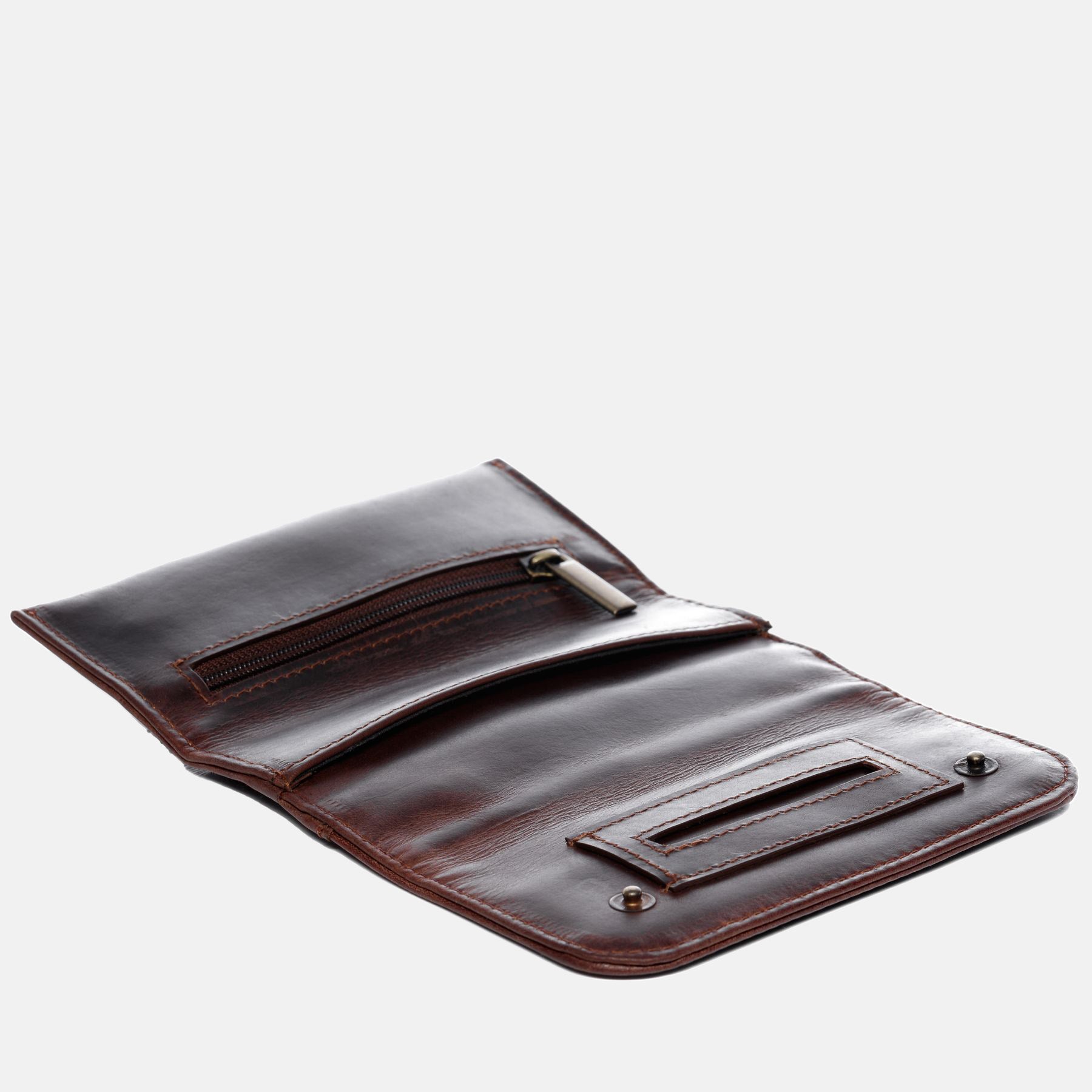 Tabaktasche TONY Natur-Leder braun