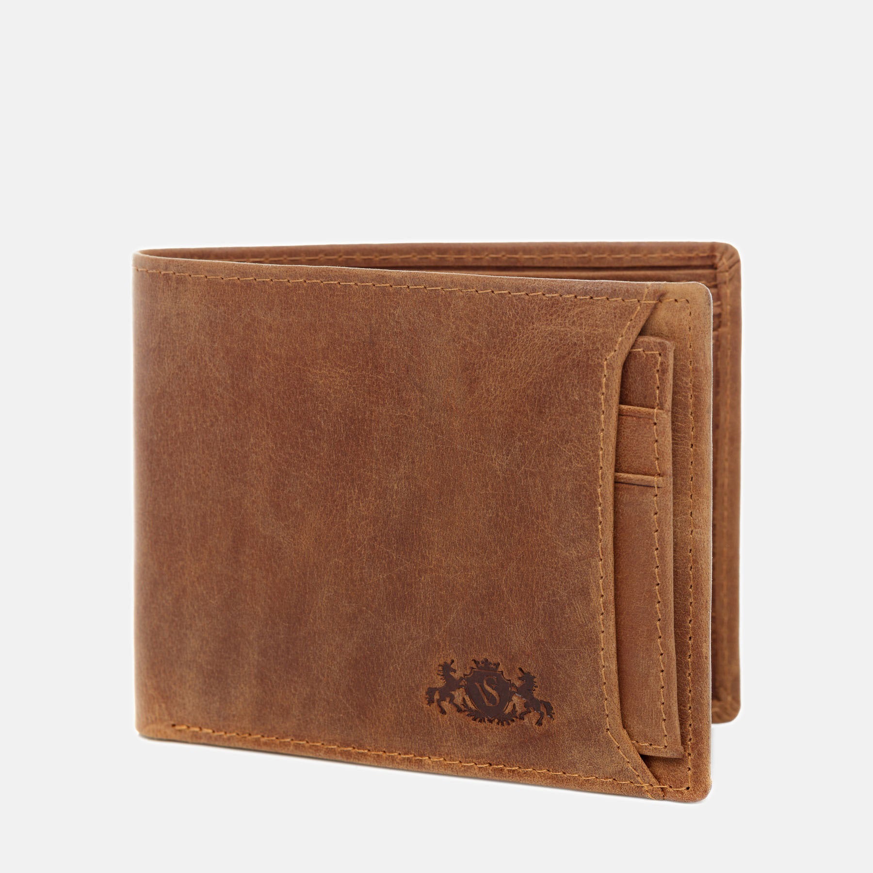 Wallet JACOB buffalo leather camel beige