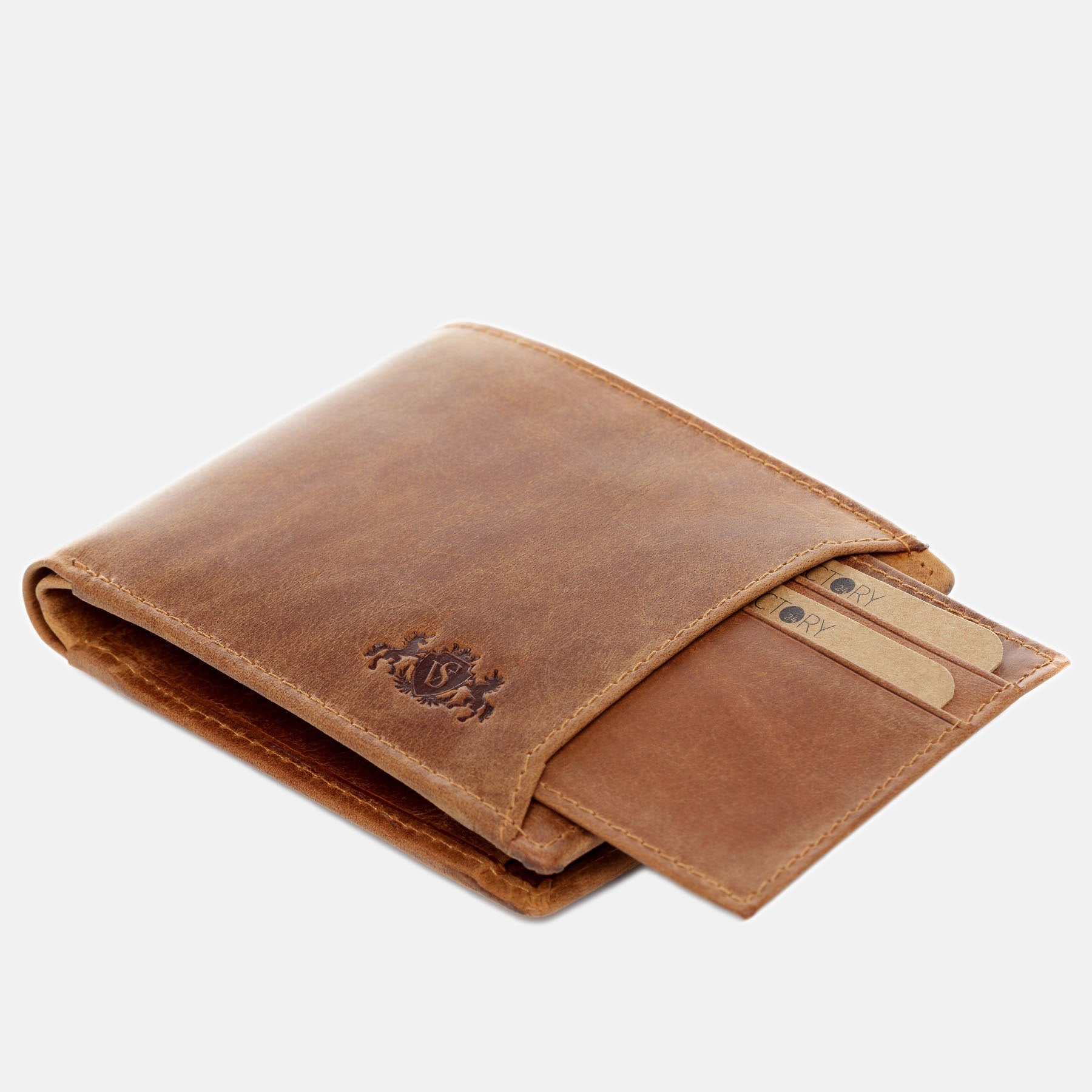 Wallet JACOB buffalo leather camel beige