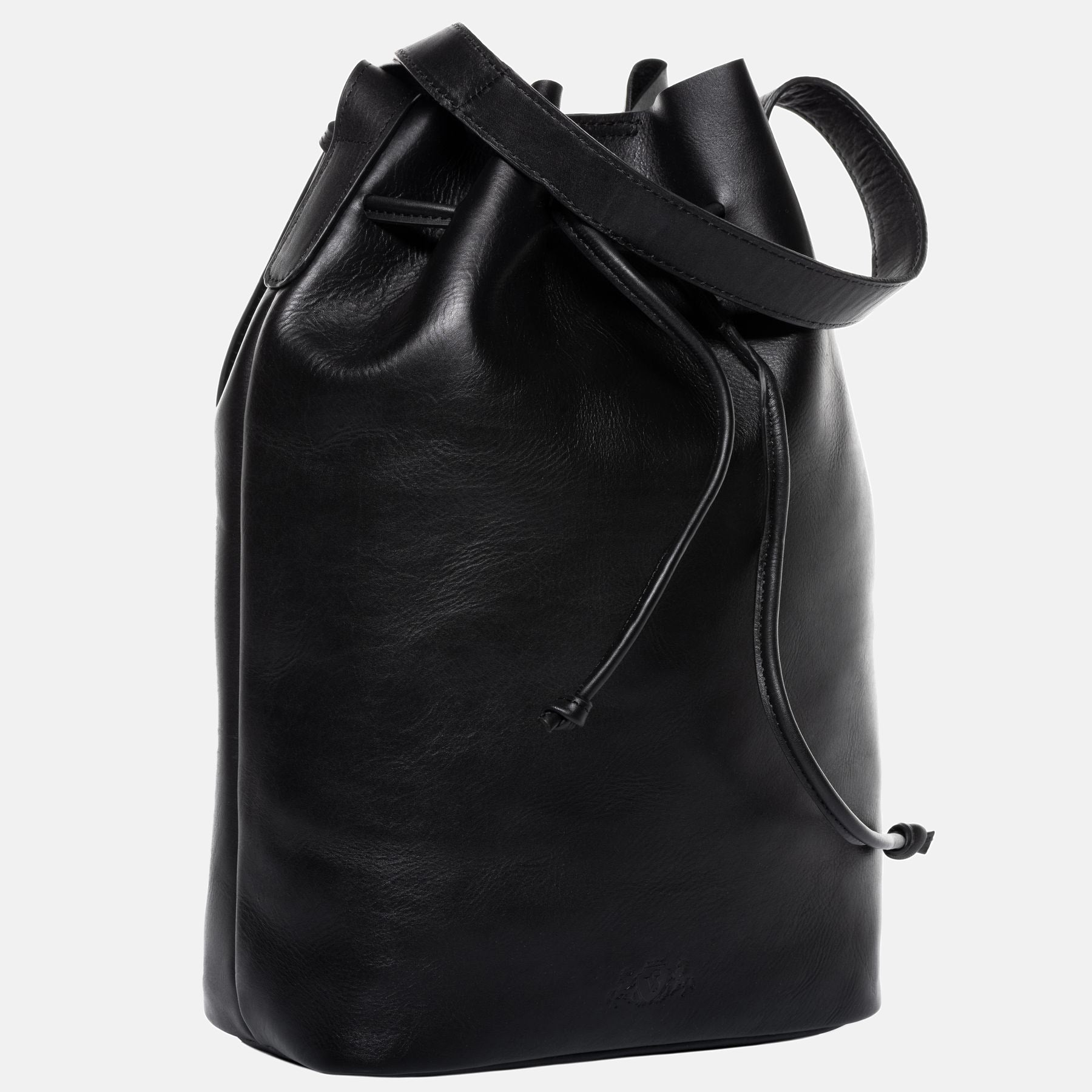 Beuteltasche PATTY Glattleder schwarz