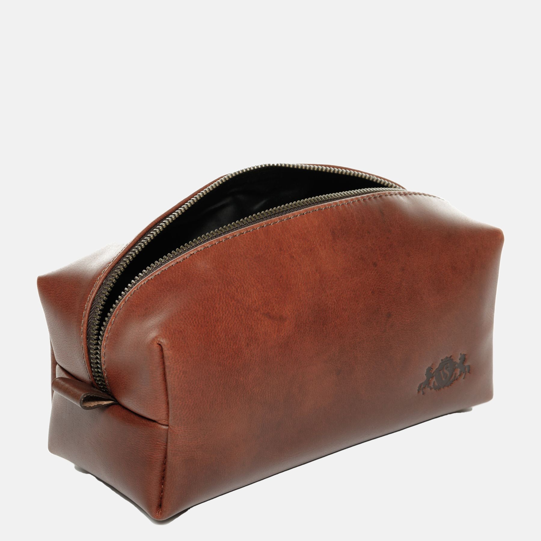 Kulturtasche JAY Glattleder hellbraun