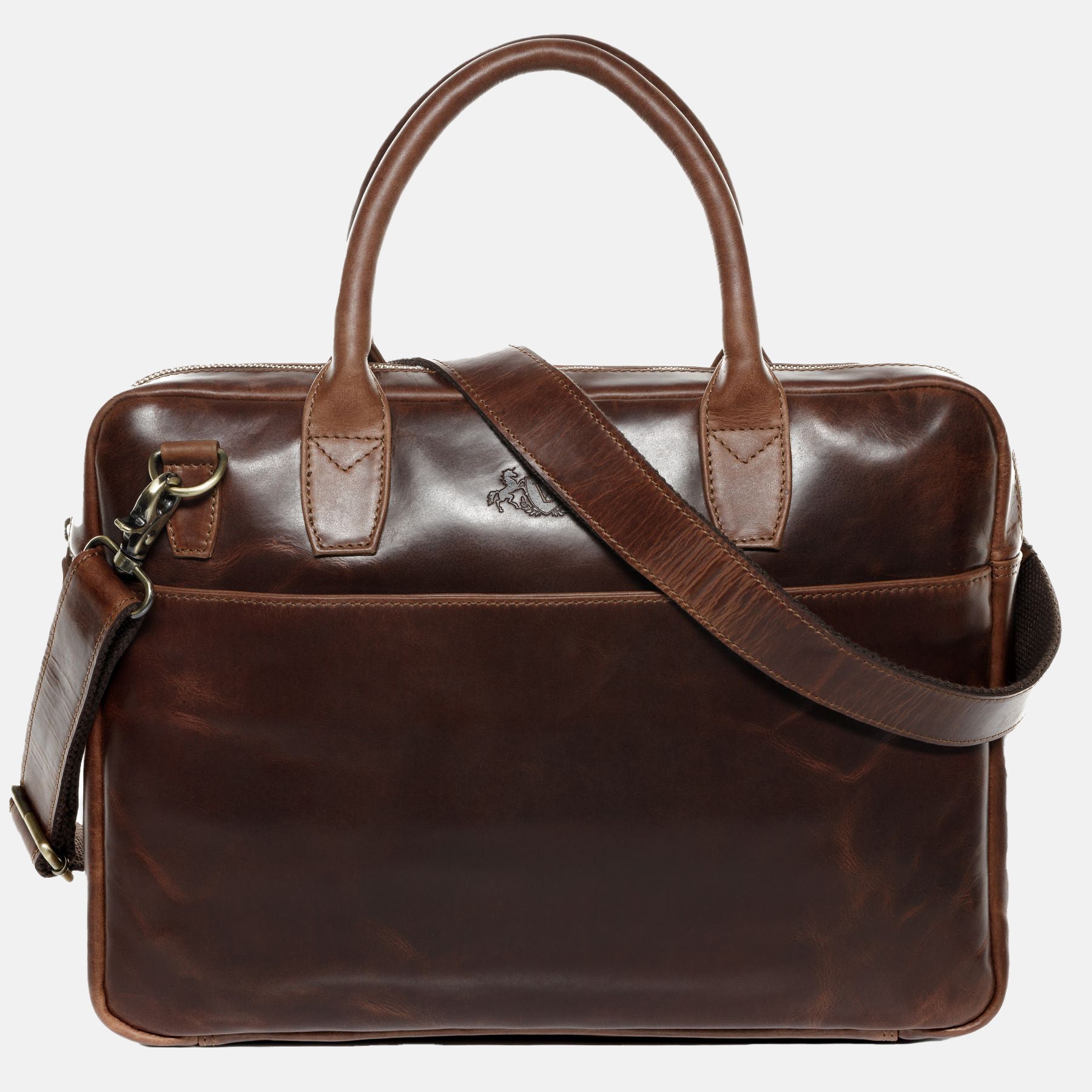 Laptoptasche BOSTON Natur-Leder braun