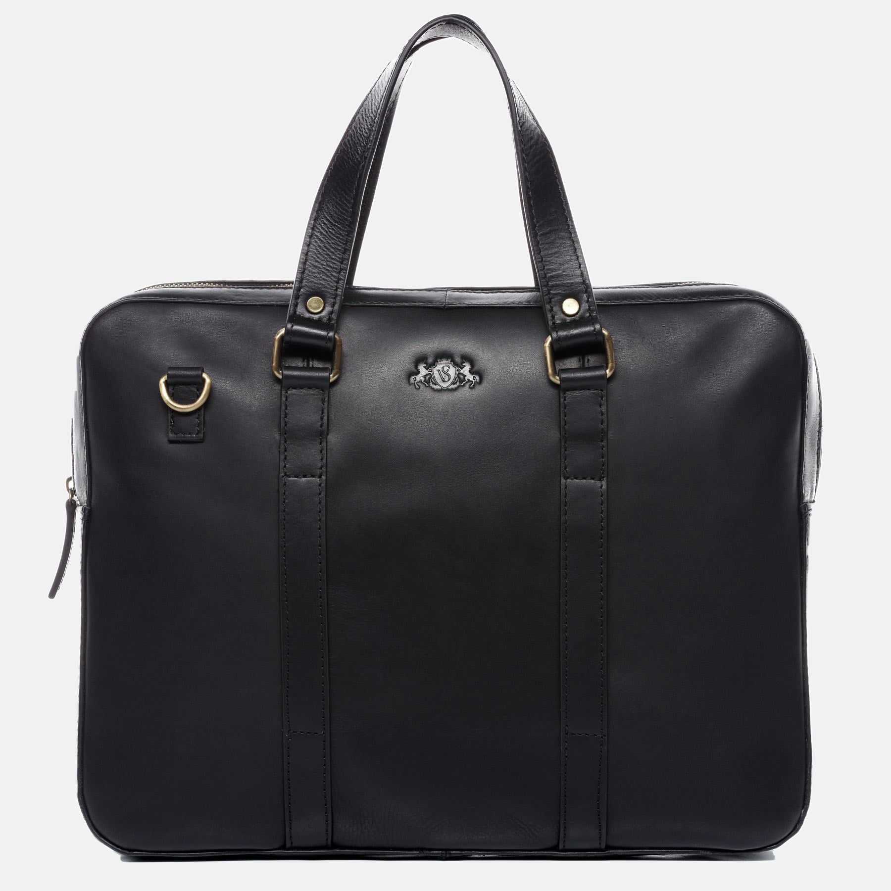 Laptoptasche Maguire Glattleder schwarz