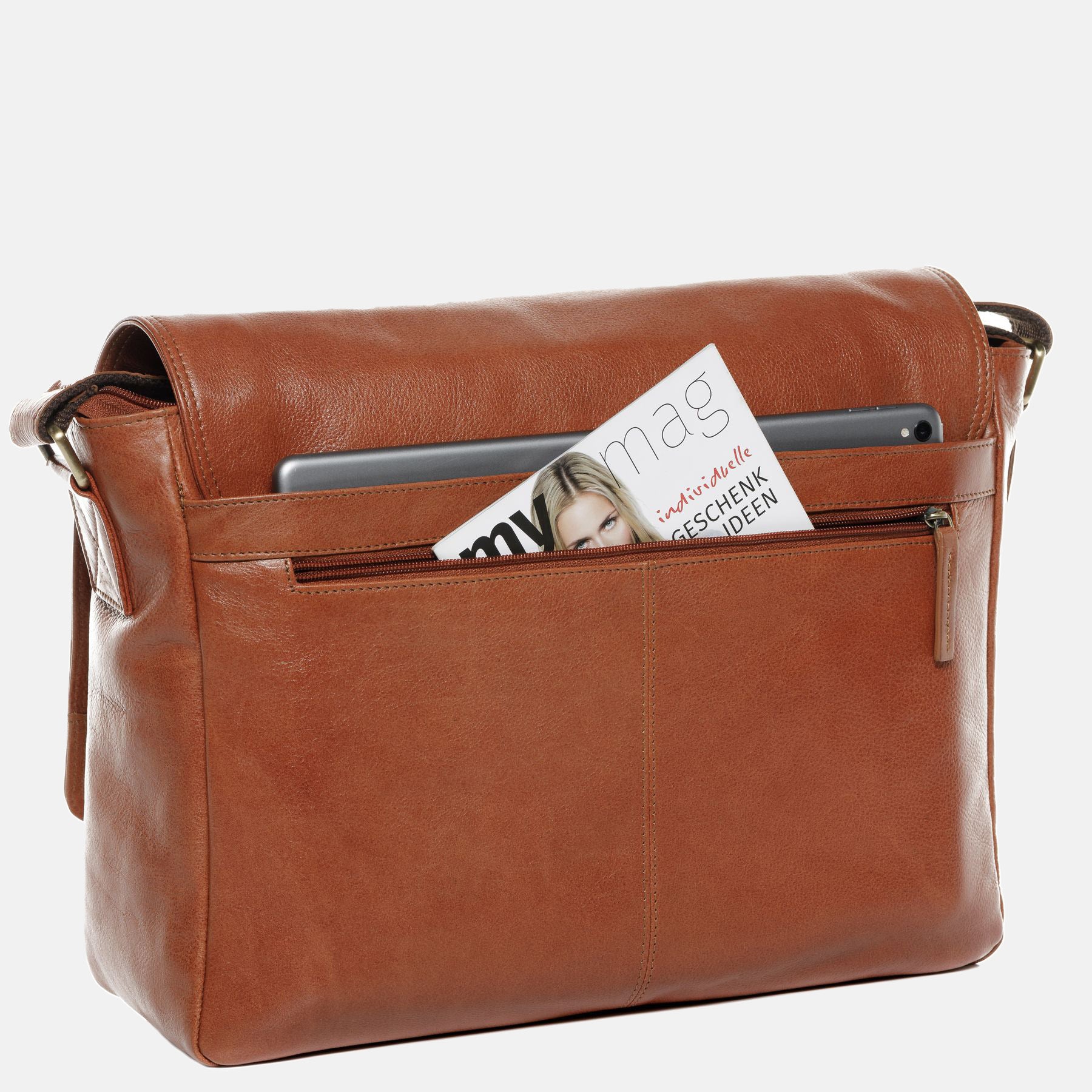 Umhängetasche  SPENCER Vintage Leder braun