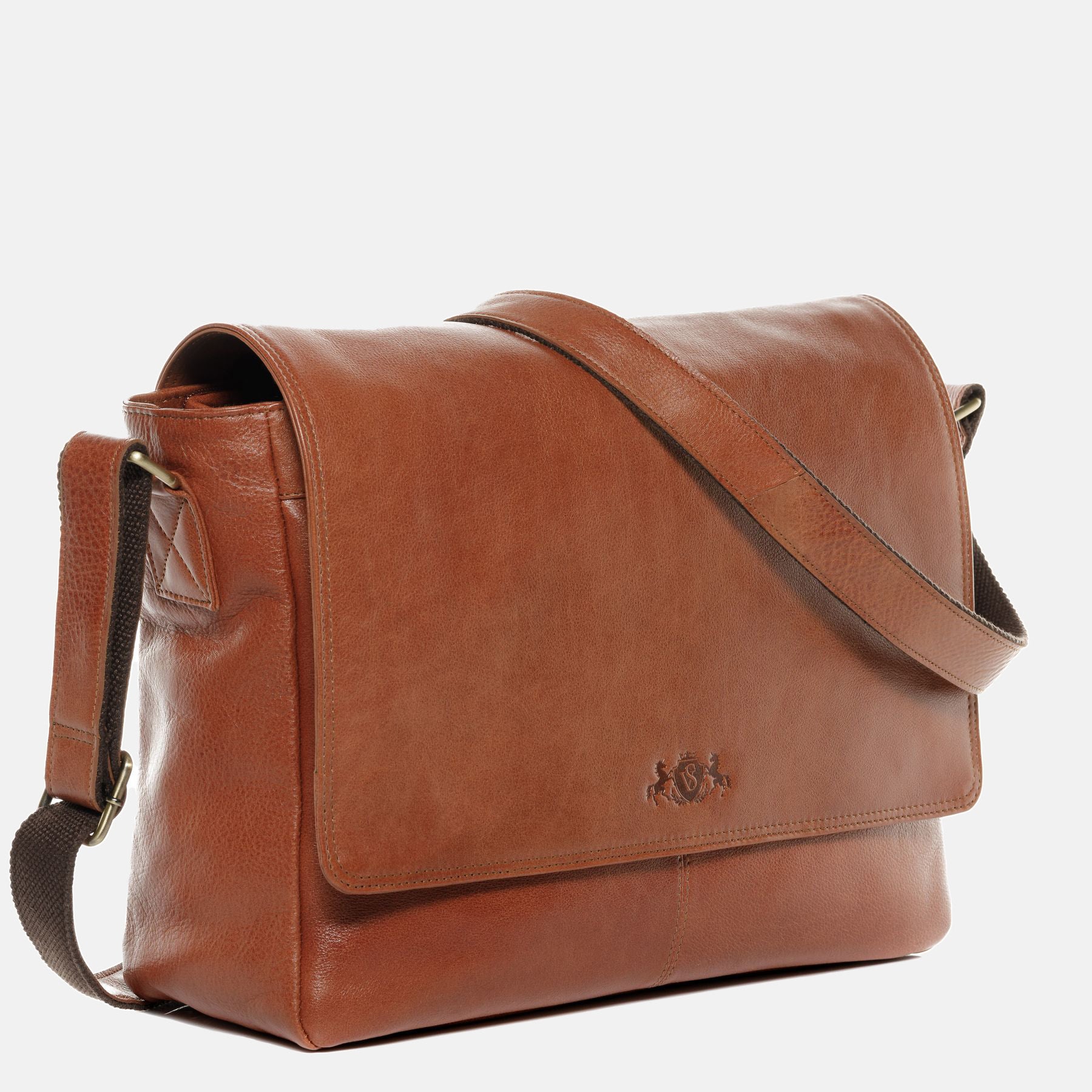 Umhängetasche  SPENCER Vintage Leder braun