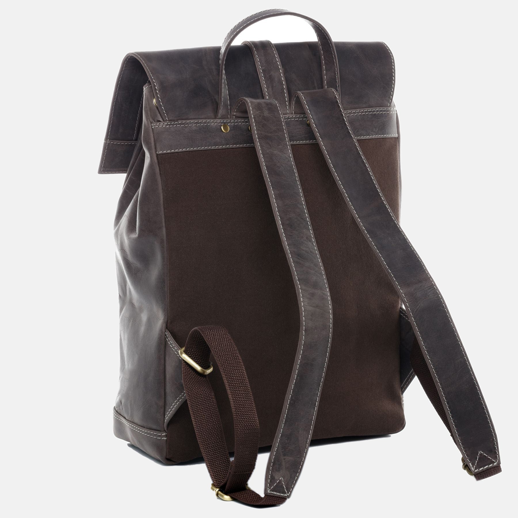 Stadt-Rucksack STAN Büffelleder braun