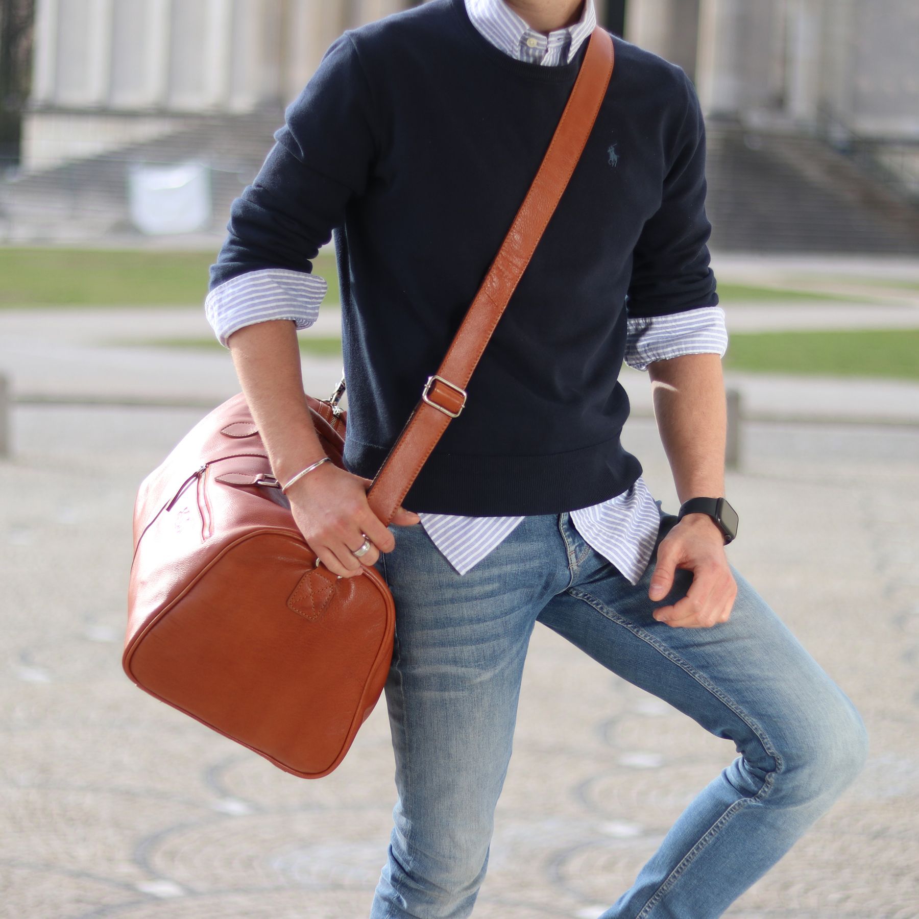 Reisetasche SEATTLE Vintage Leder braun