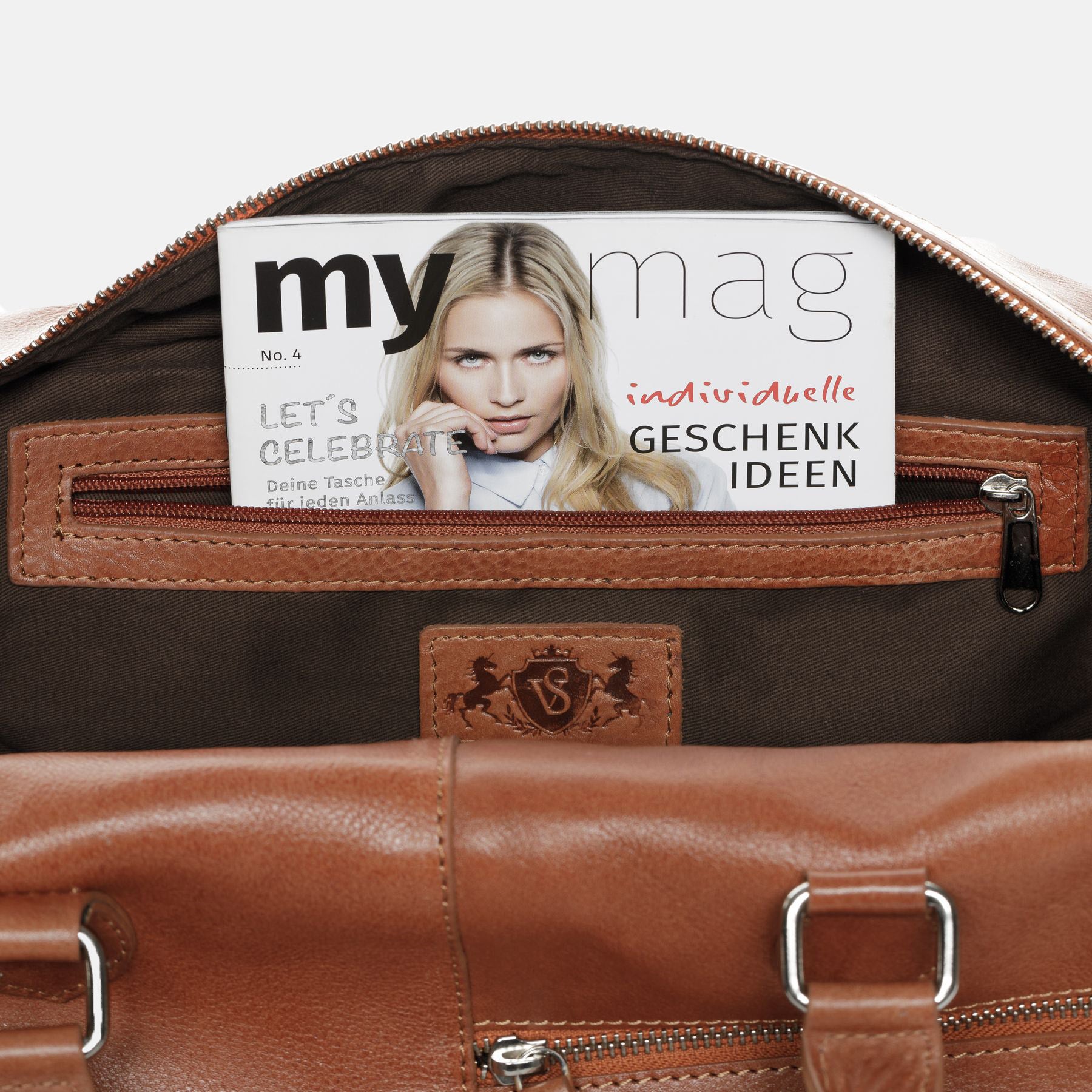 Reisetasche SEATTLE Vintage Leder braun