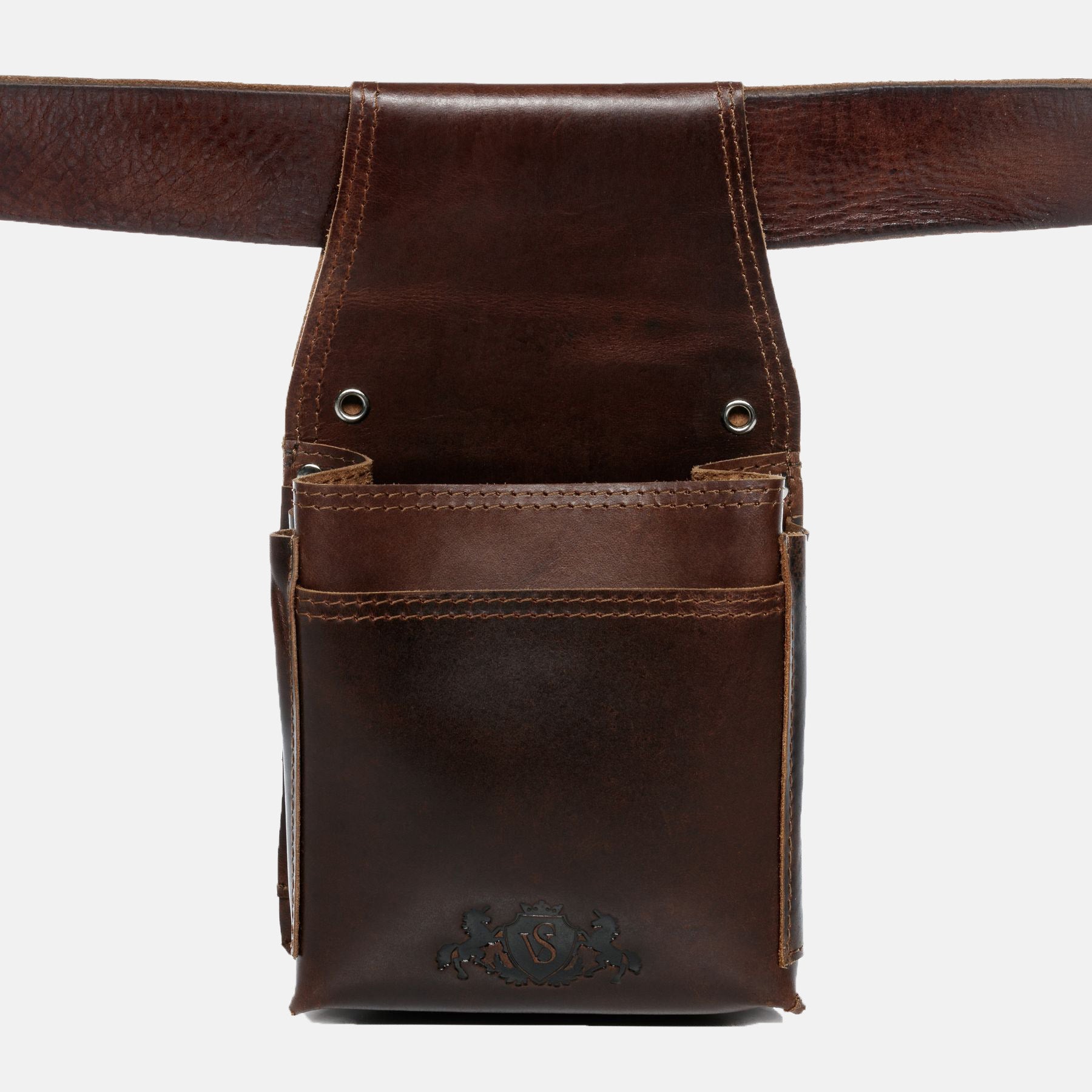 Waiter holster ABERDEEN natural leather brown