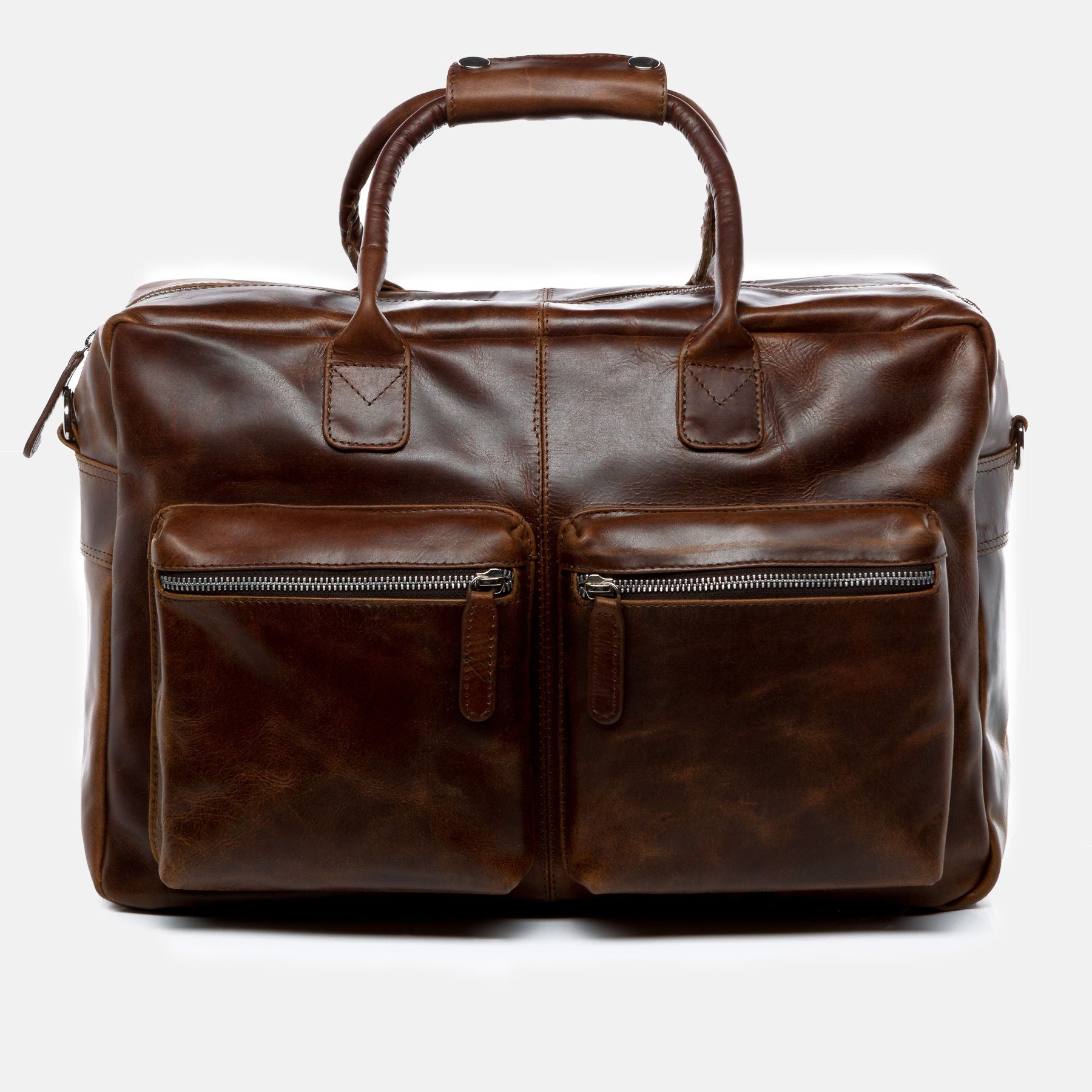 Laptoptasche BRIGHTON Naturleder braun-cognac