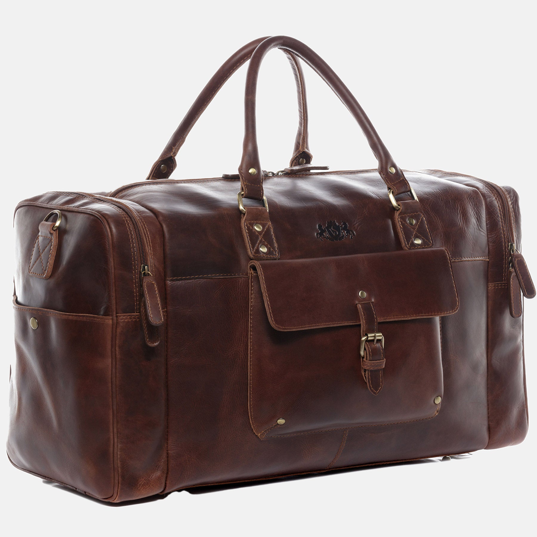 Reisetasche YALE Natur-Leder braun