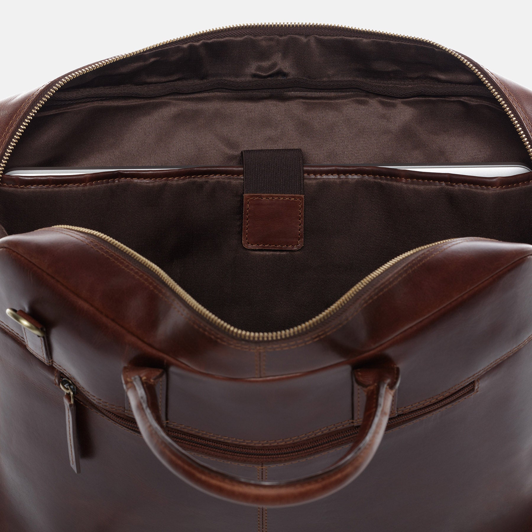 Laptoptasche DIXON Natur-Leder braun