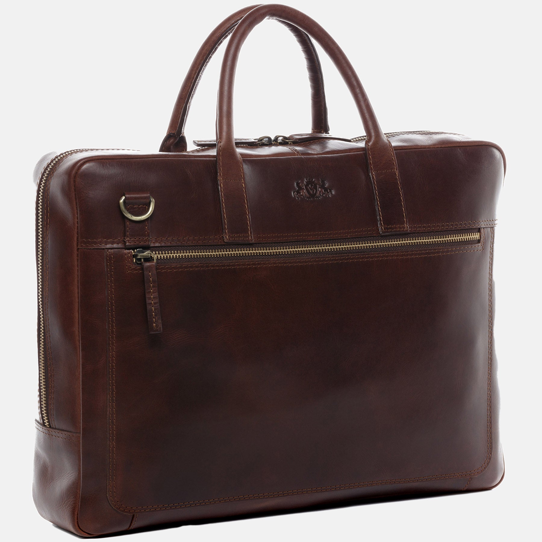 Laptoptasche DIXON Naturleder braun-cognac