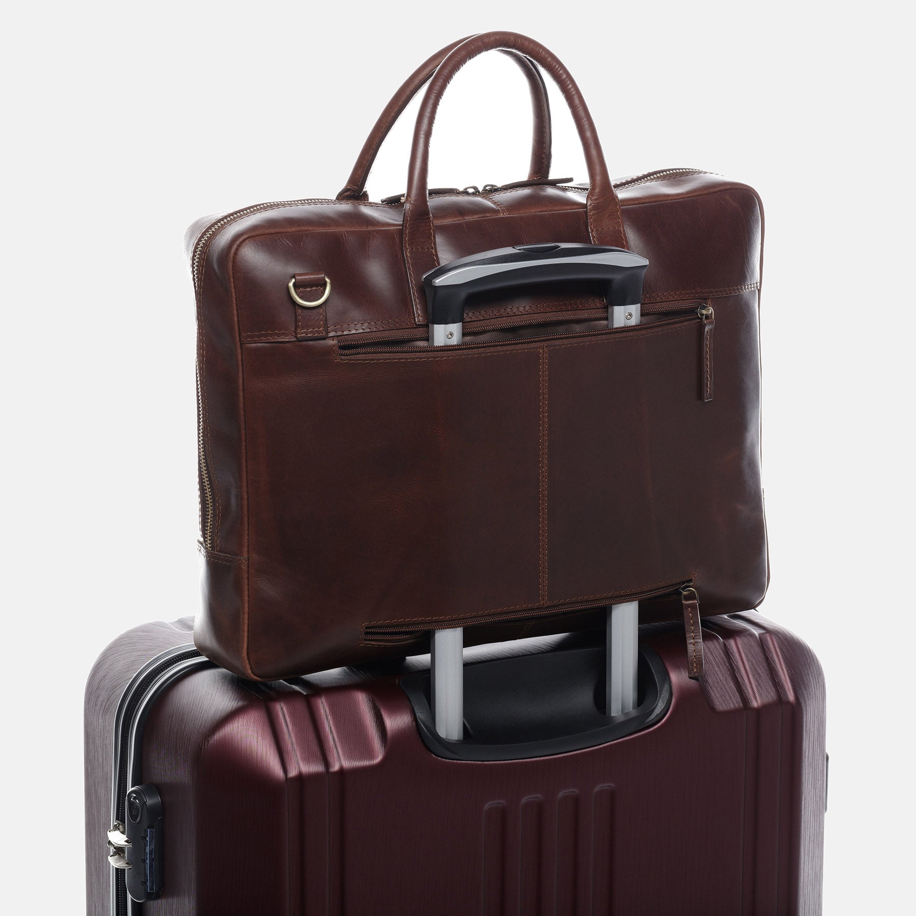 Laptoptasche DIXON Natur-Leder braun