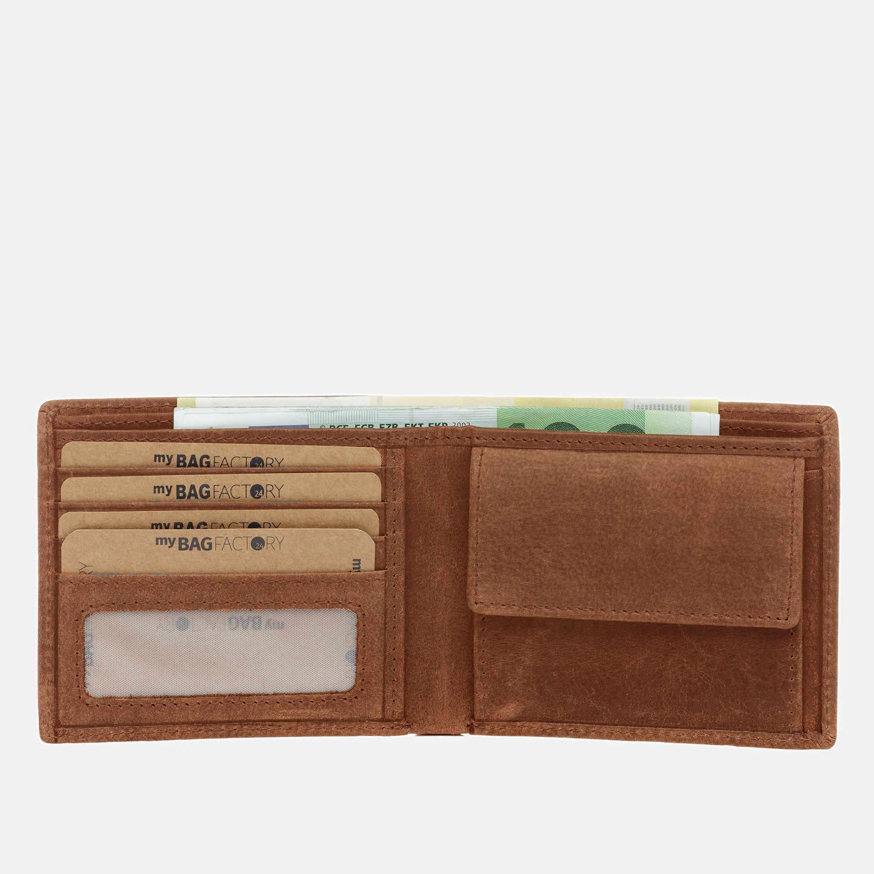 Geldbeutel JACK Büffelleder camel-beige