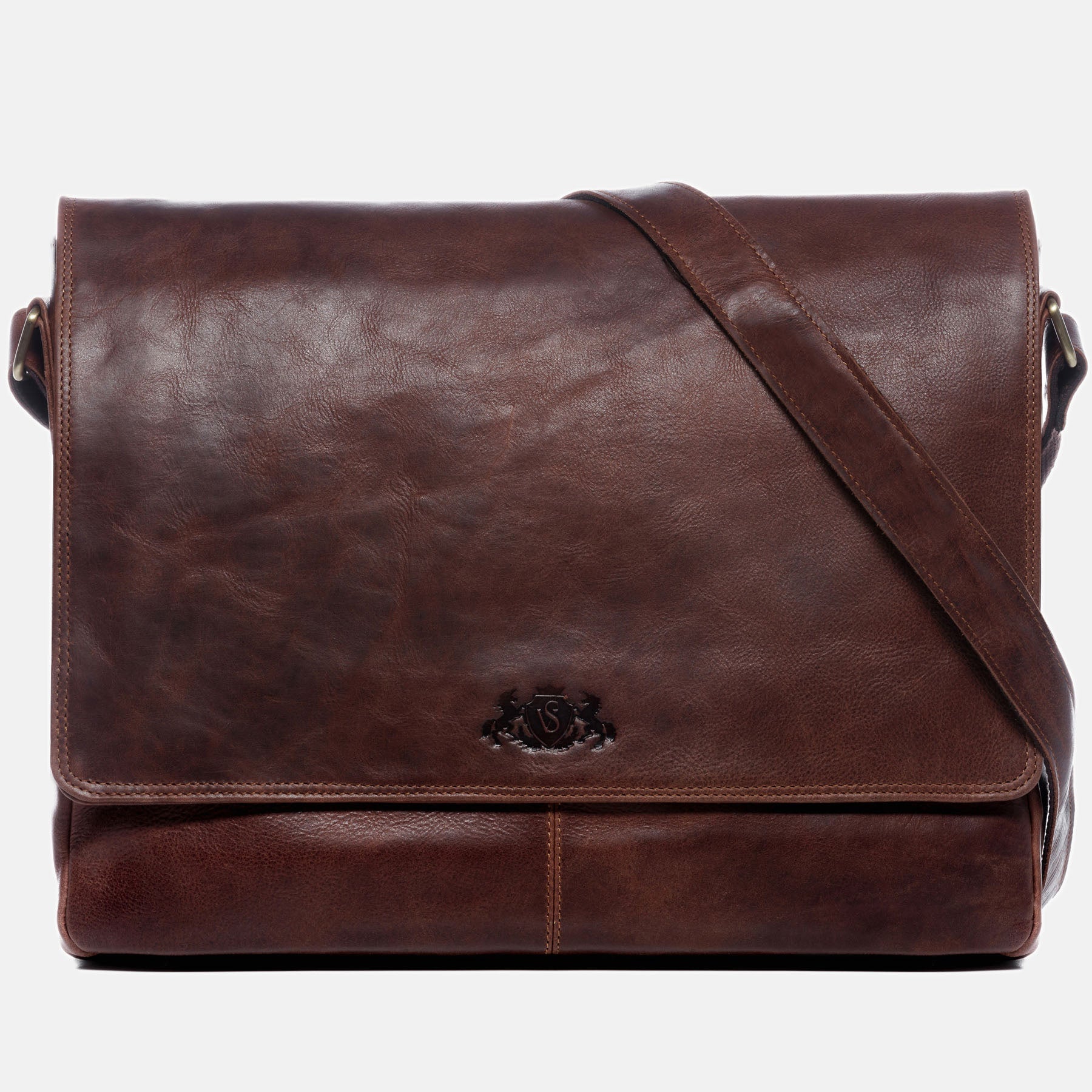Umhängetasche SPENCER Natur-Leder braun