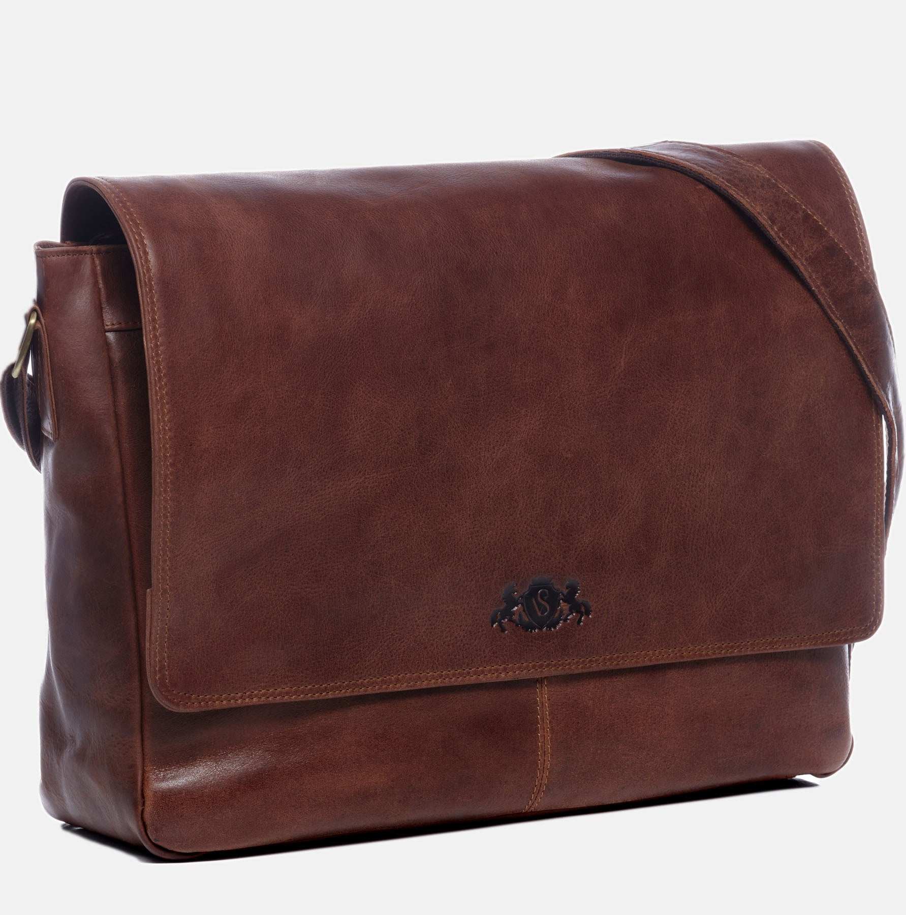 Messenger Bag SPENCER Naturleder vintage-braun