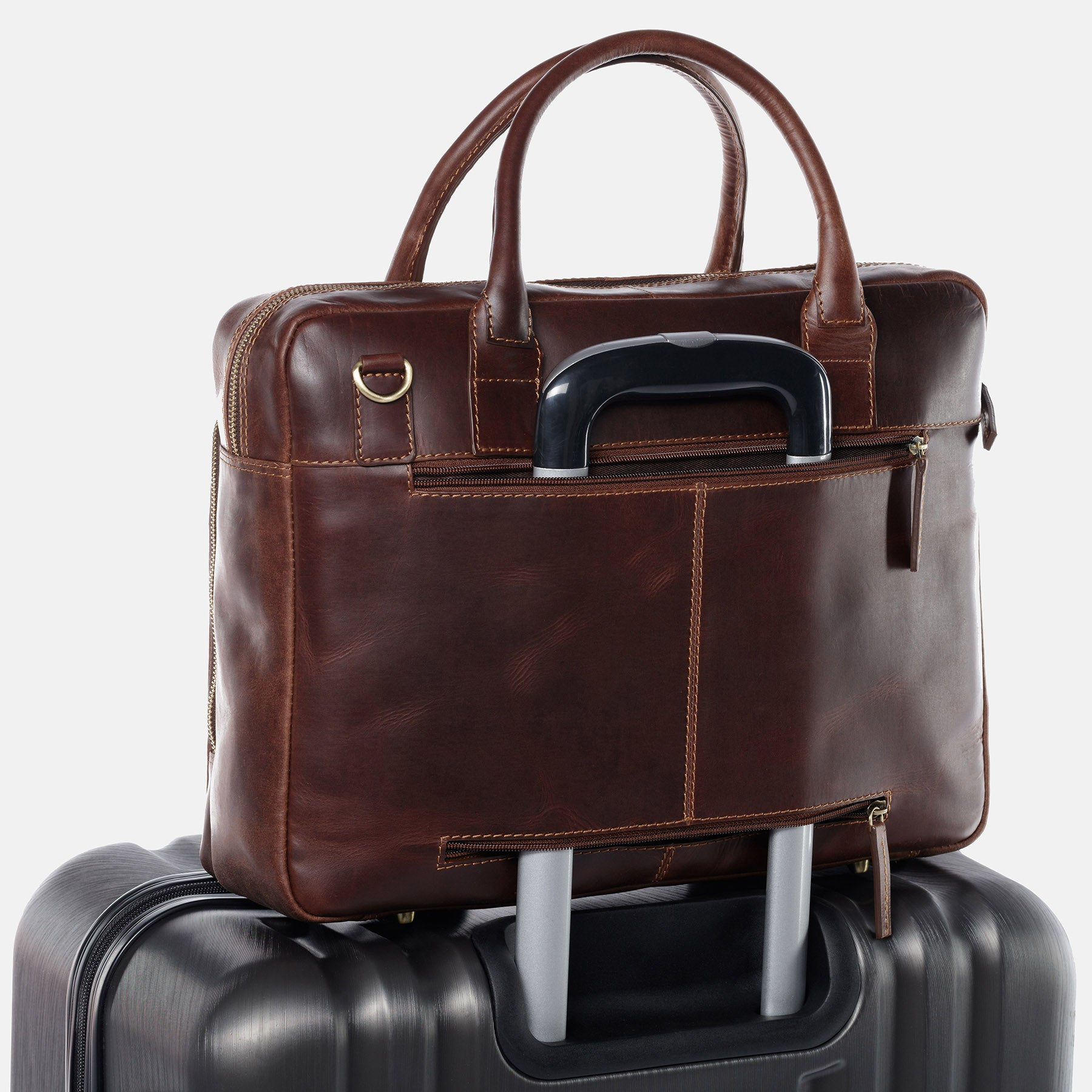 Laptoptasche RYAN Natur-Leder braun