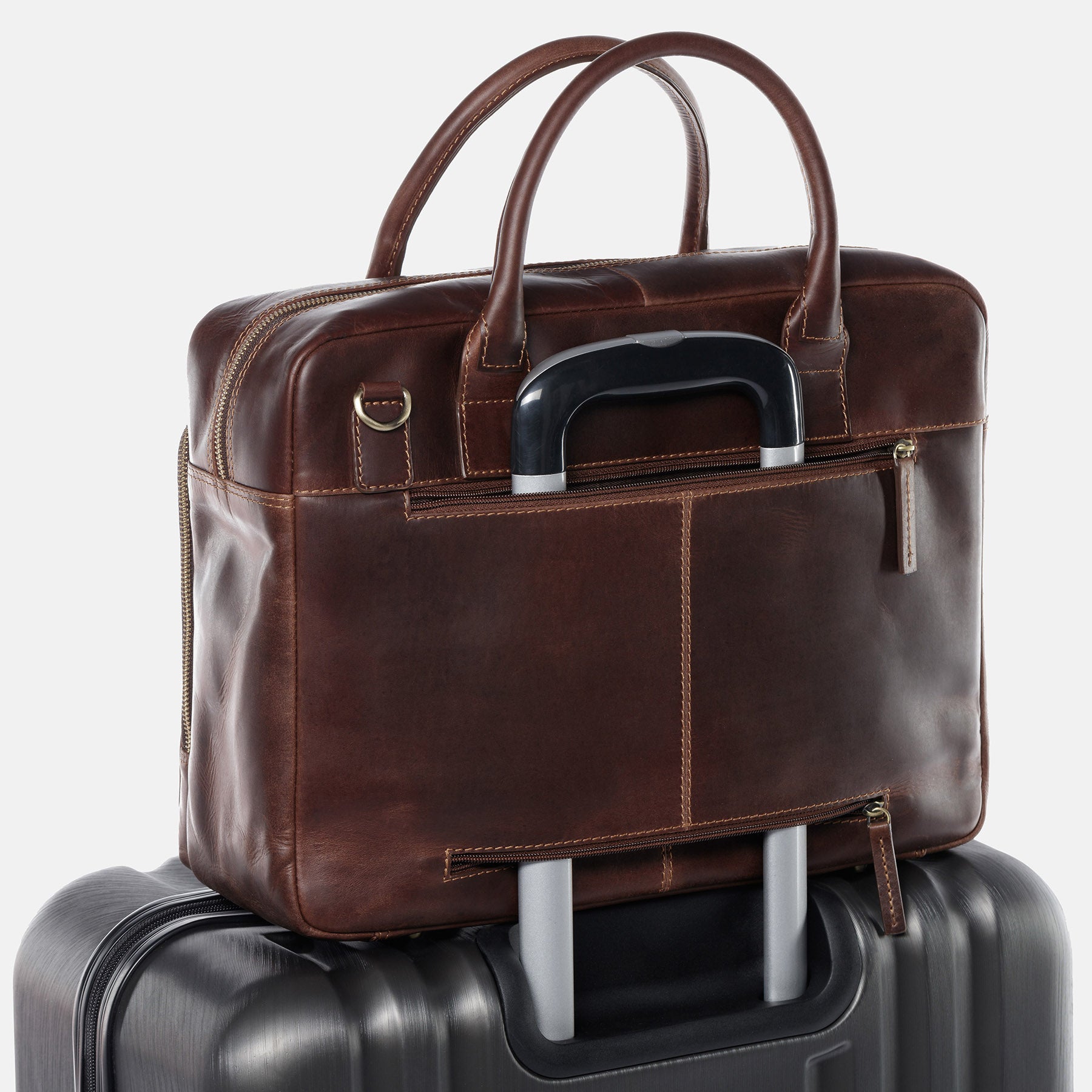 Laptoptasche RYAN Natur-Leder braun