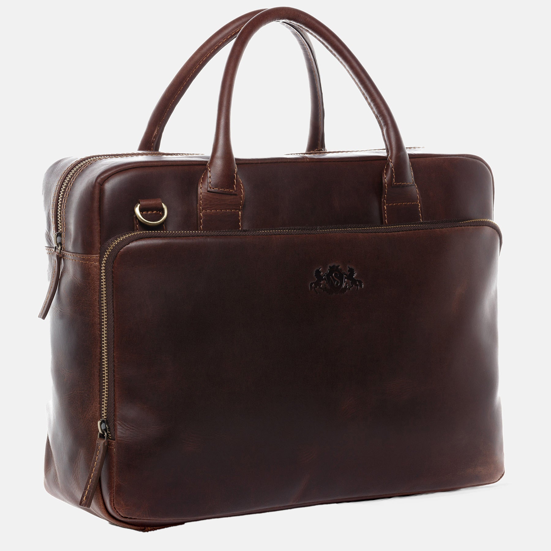 Laptoptasche RYAN Natur-Leder braun