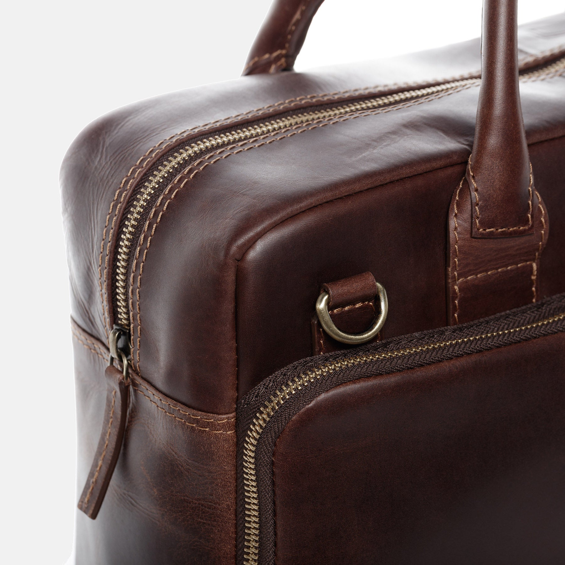 Laptoptasche RYAN Natur-Leder braun