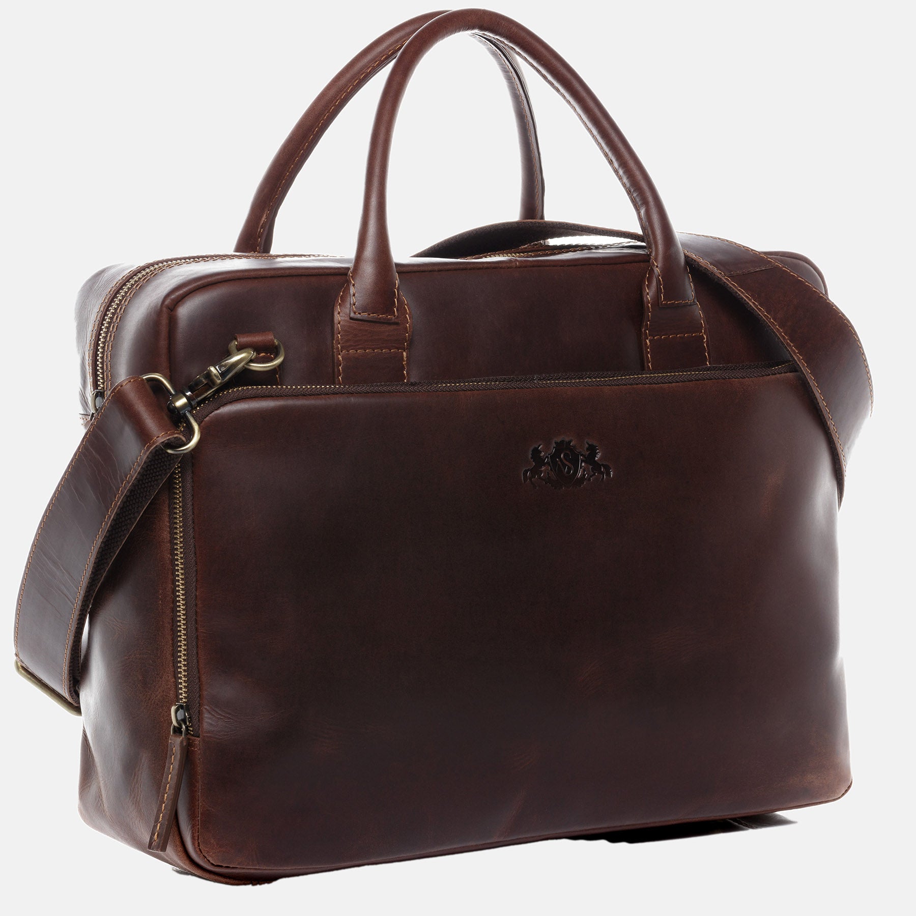Laptoptasche RYAN Natur-Leder braun