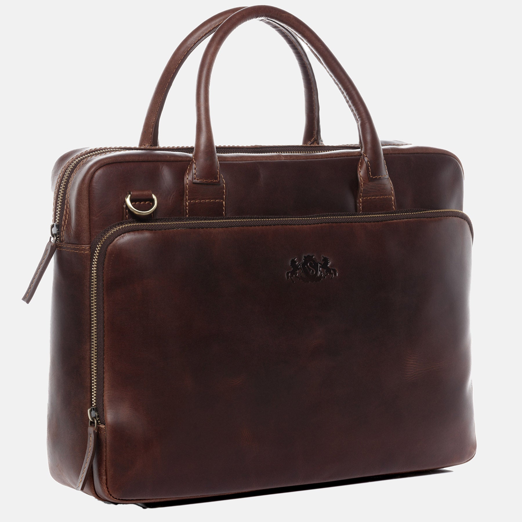 Laptoptasche RYAN Natur-Leder braun