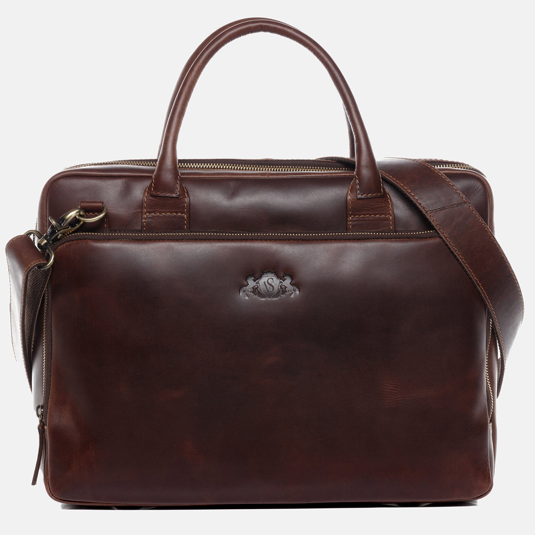 Laptoptasche RYAN Natur-Leder braun