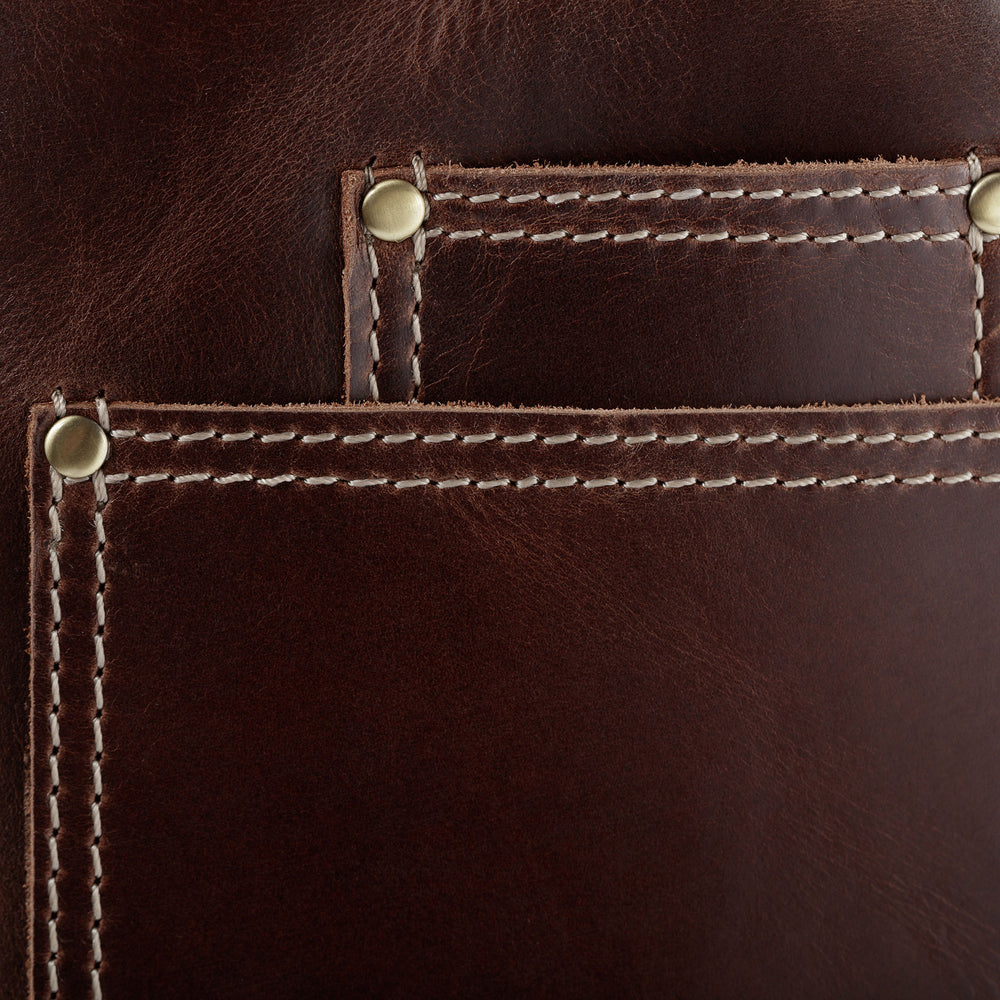 Lederschürze DEAN Naturleder braun-cognac