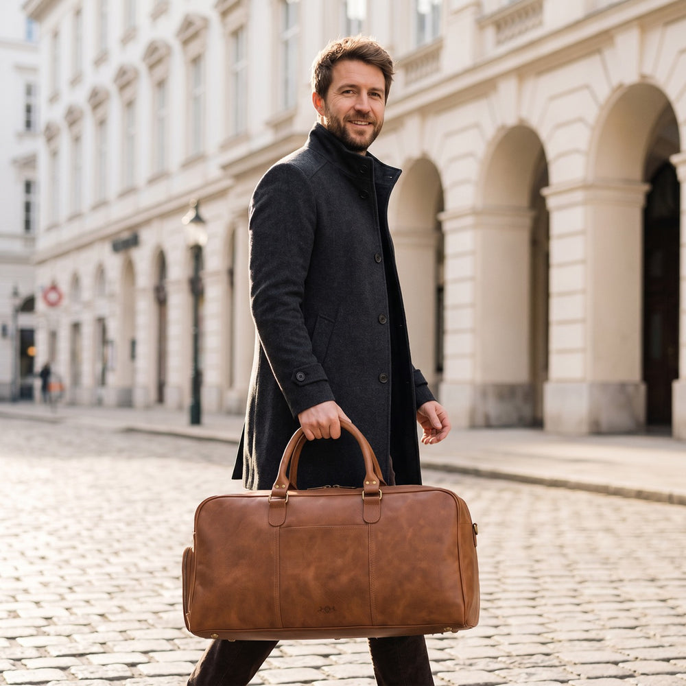 Reisetasche HENRY Naturleder braun