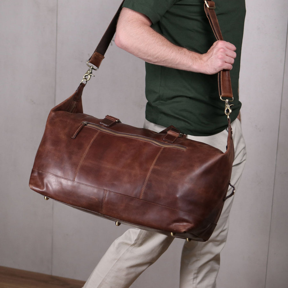 Weekender LOGAN Natur-Leder braun