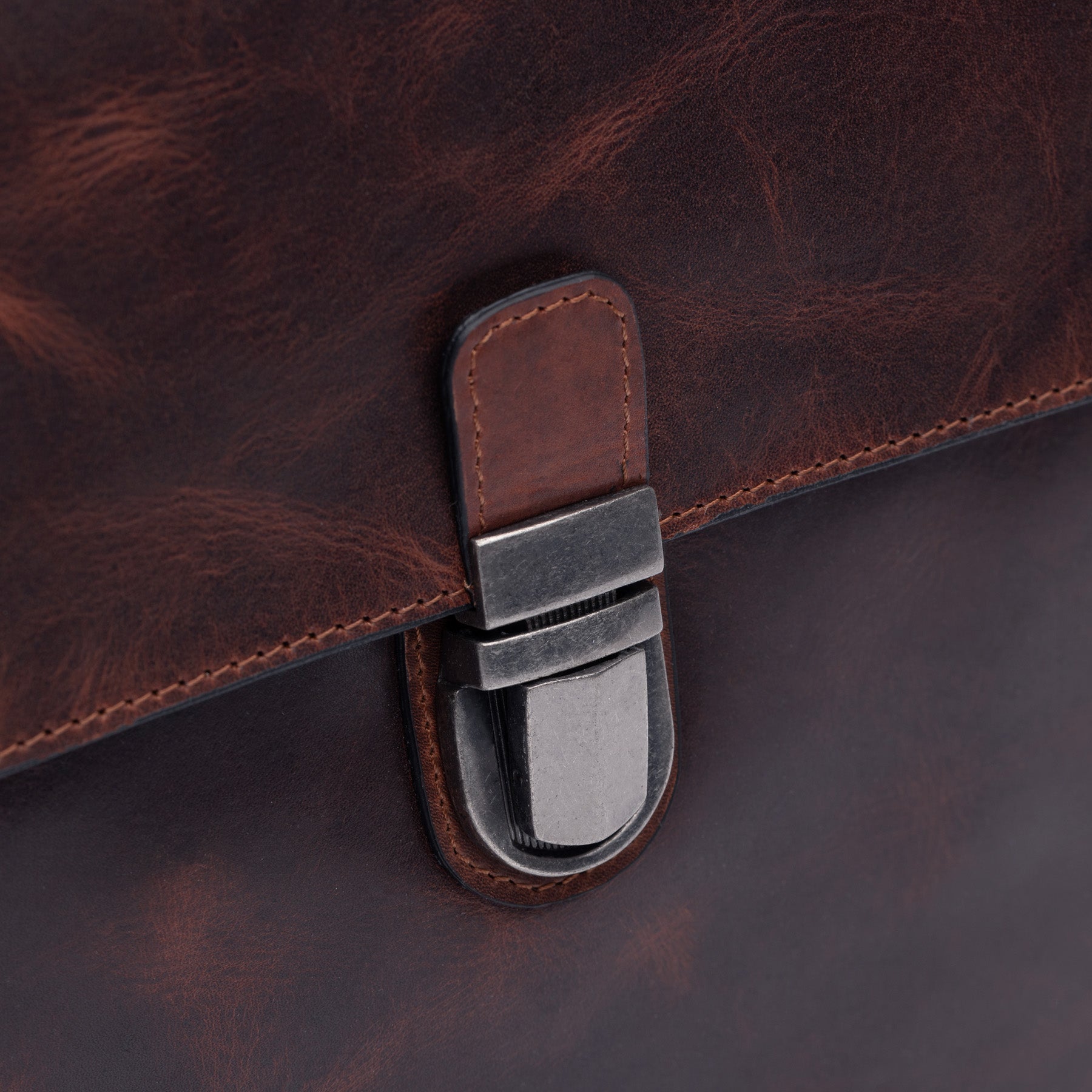 SID & VAIN Arbeitstasche Leder ADRIAN dunkelbraun 45648