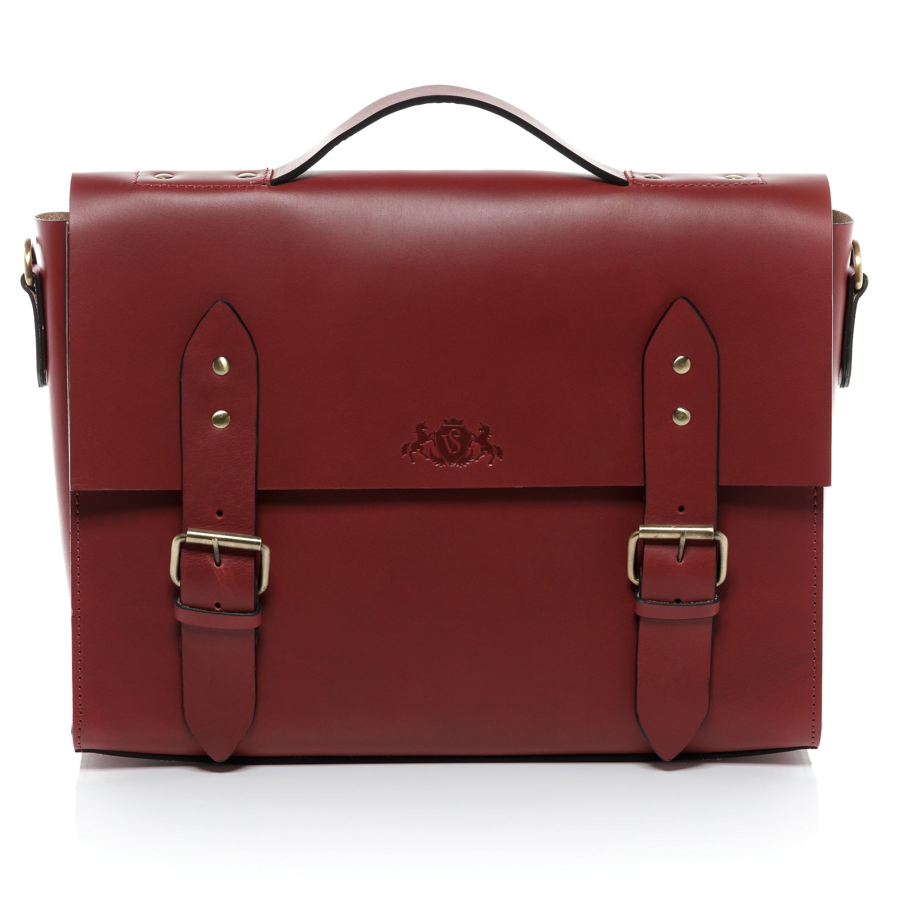 SID & VAIN Aktentasche Leder BOSTON red 23875