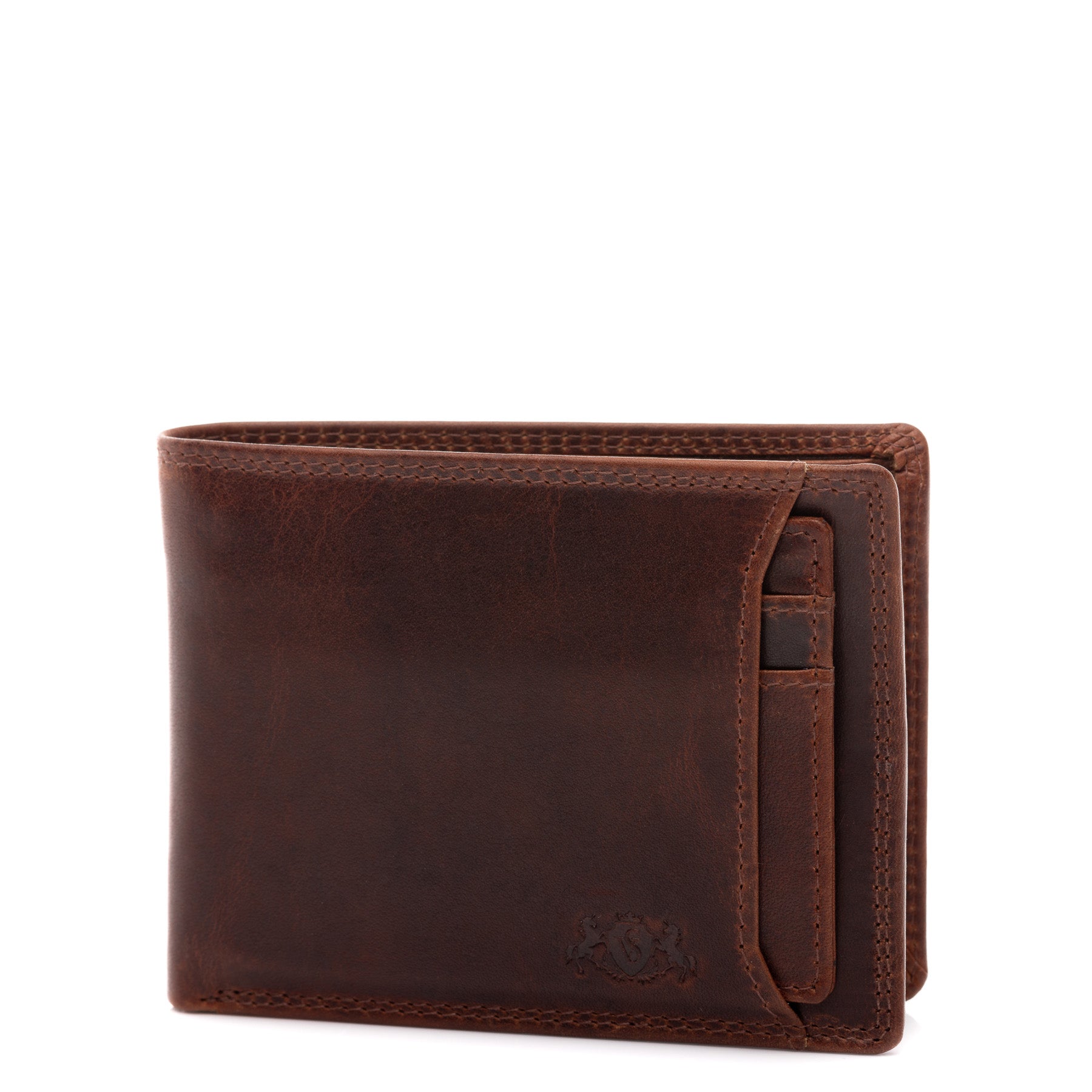 SID & VAIN Geldbörse Leder JACOB cognac braun Brieftasche 45568
