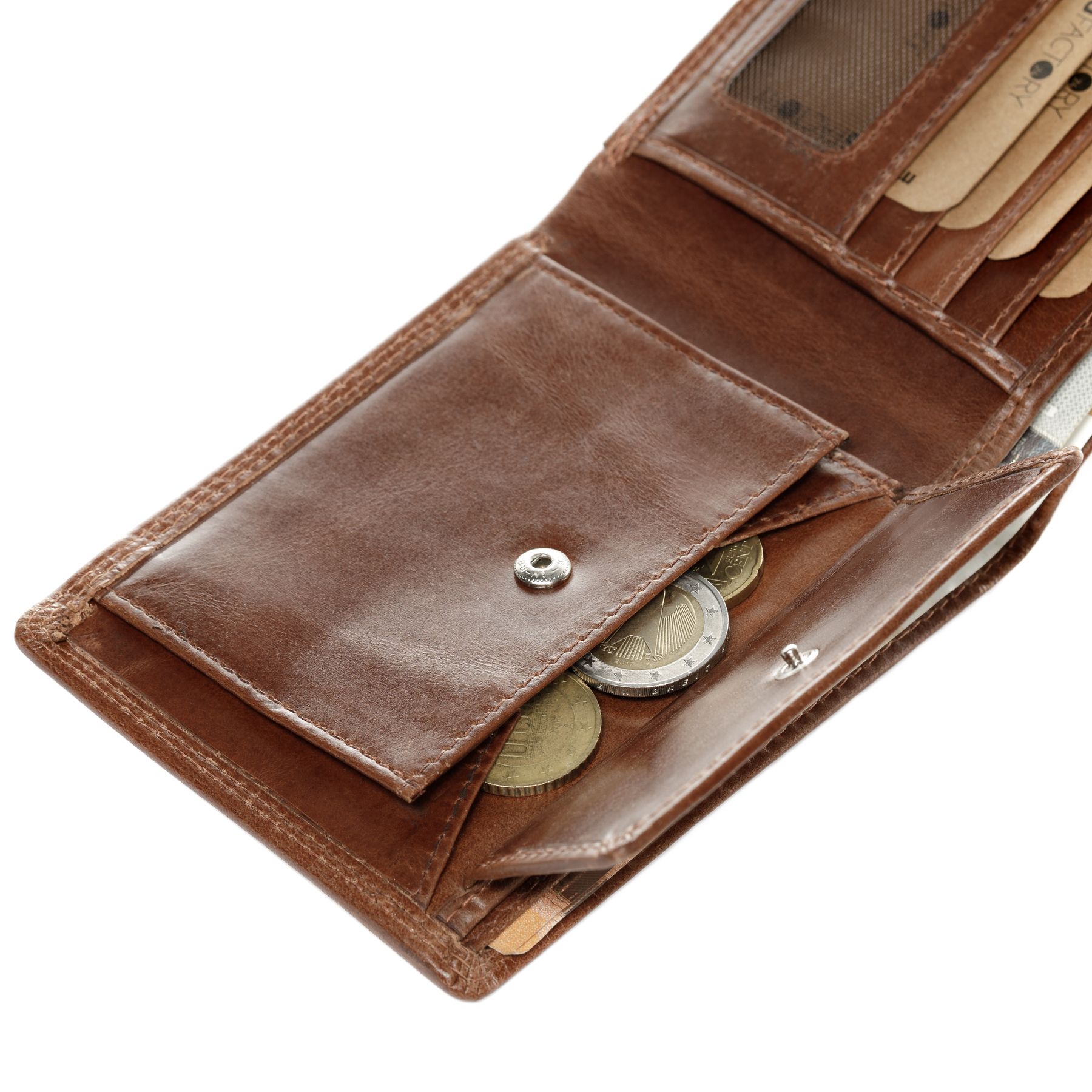 SID & VAIN Geldbeutel Leder Karten JACOB light-tan 31773