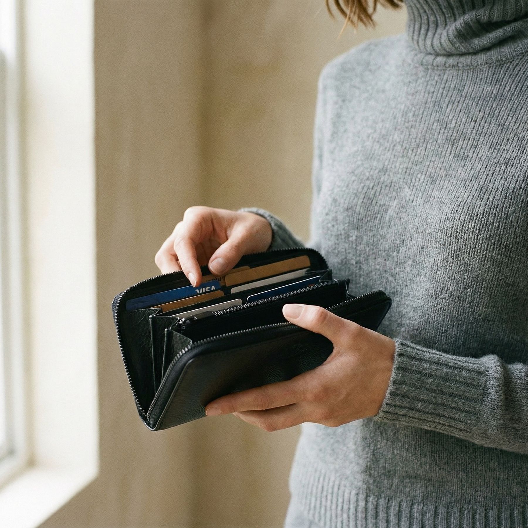 Portemonnaie JERSEY Leder