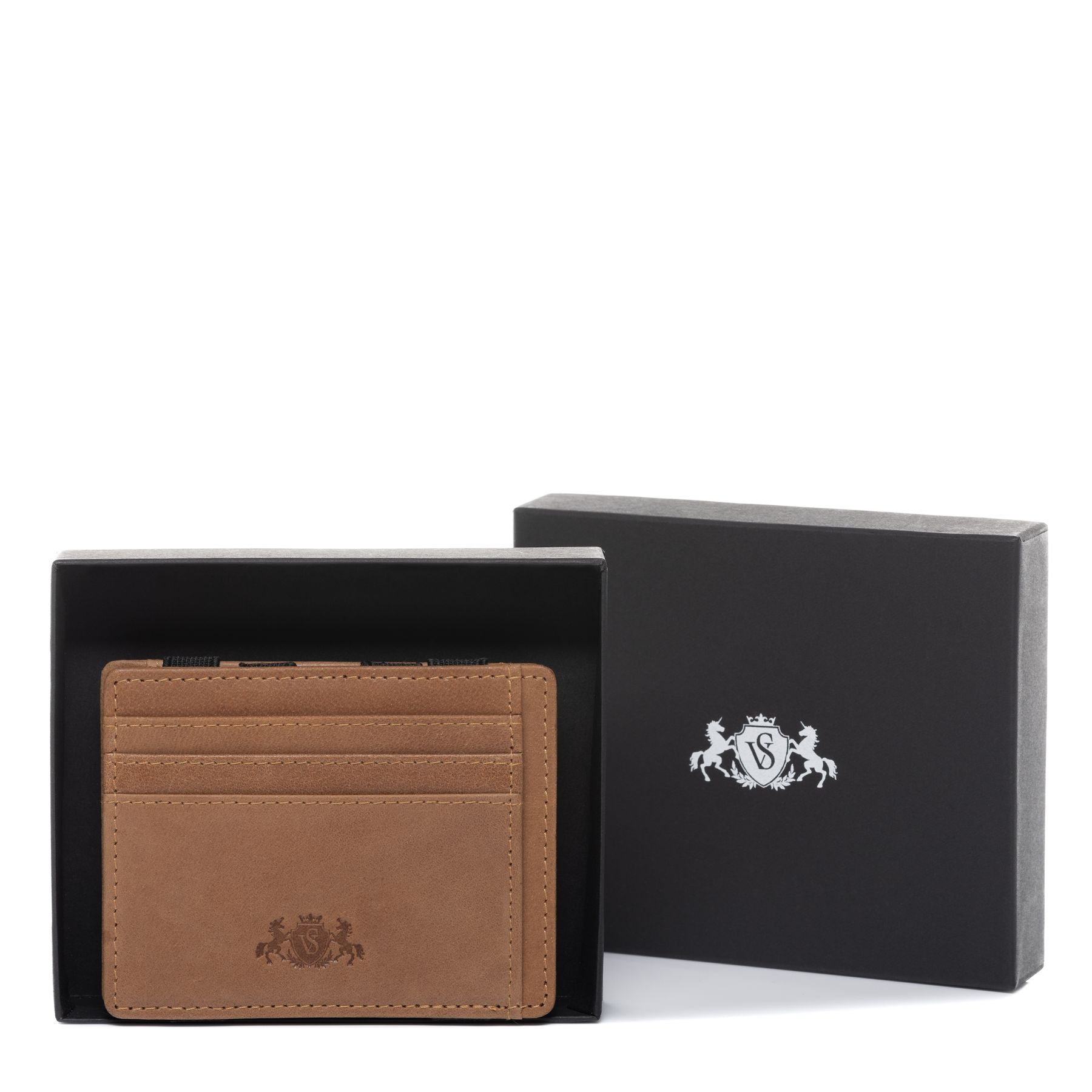SID & VAIN Kartenhalter Leder STAN braun Kartenetui 36588