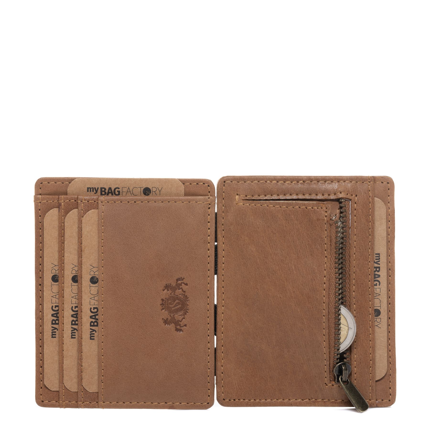 SID & VAIN Kartenhalter Leder STAN braun Kartenetui 36590