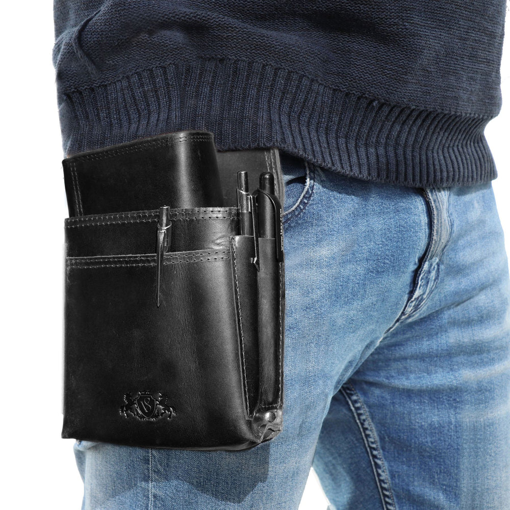 Kellnerholster ABERDEEN Glattleder schwarz