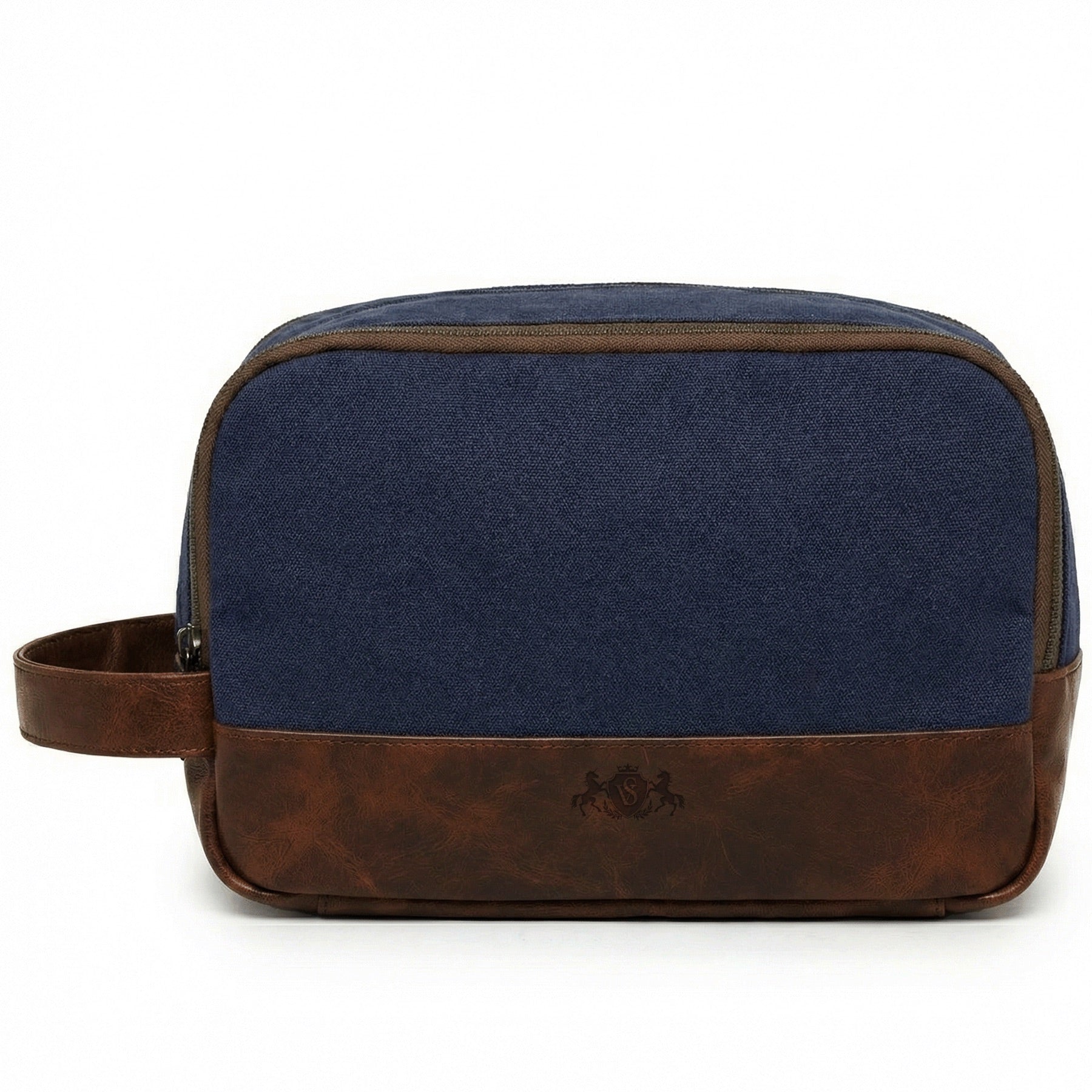 6046-SID & VAIN wash - M - H-91 - BEAU blue-brown CANVAS-PULL-UP-measure