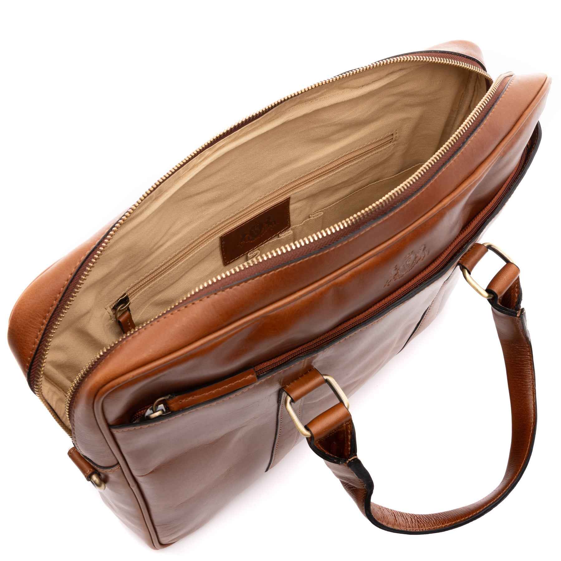 Laptoptasche BRADY Natur-Leder hellbraun