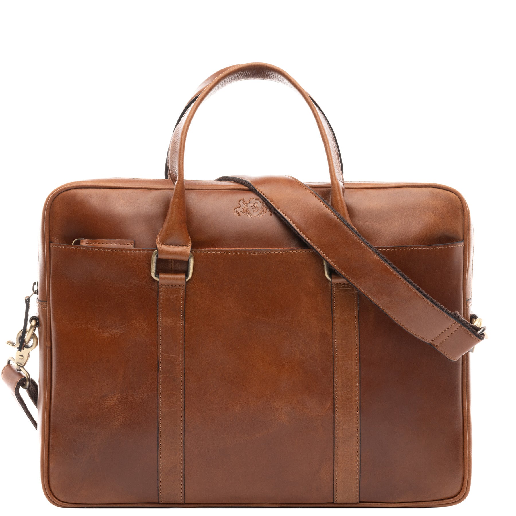 Laptoptasche BRADY Natur-Leder hellbraun
