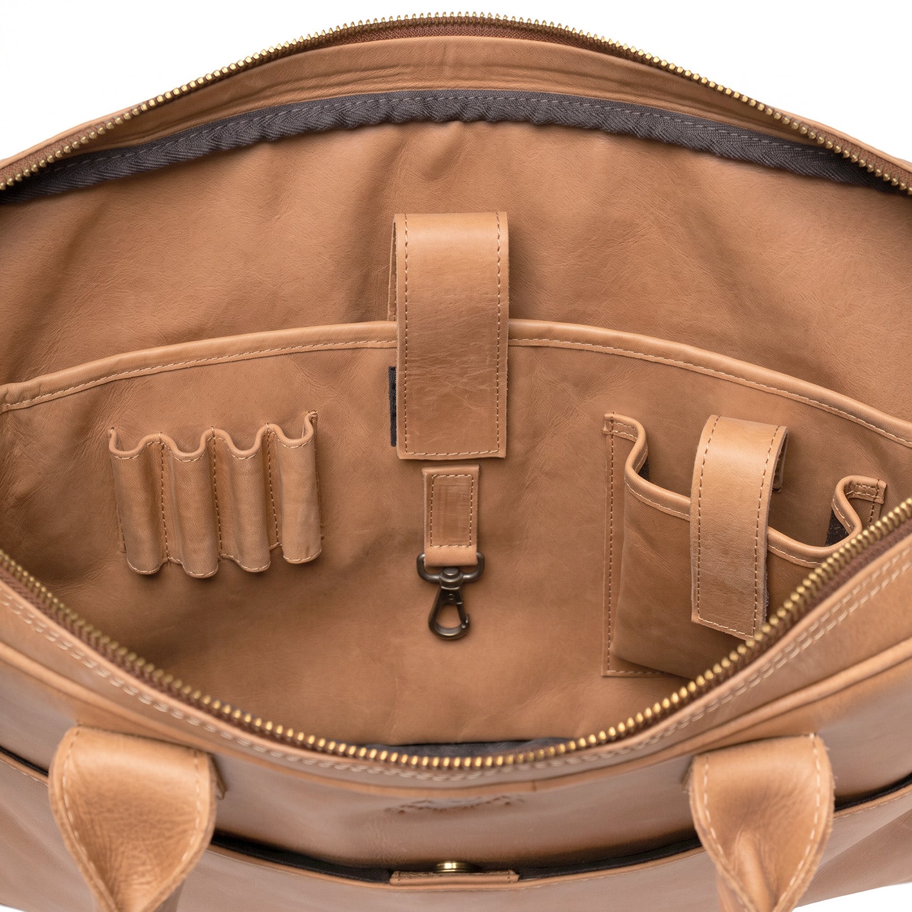 Laptoptasche DIXON Natur-Leder braun