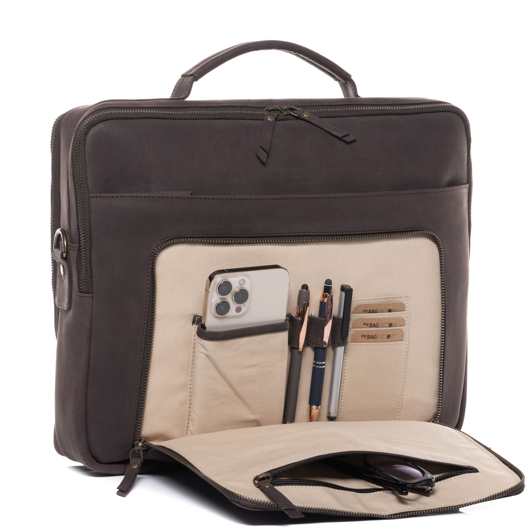 Laptoptasche CHELSEA Büffelleder