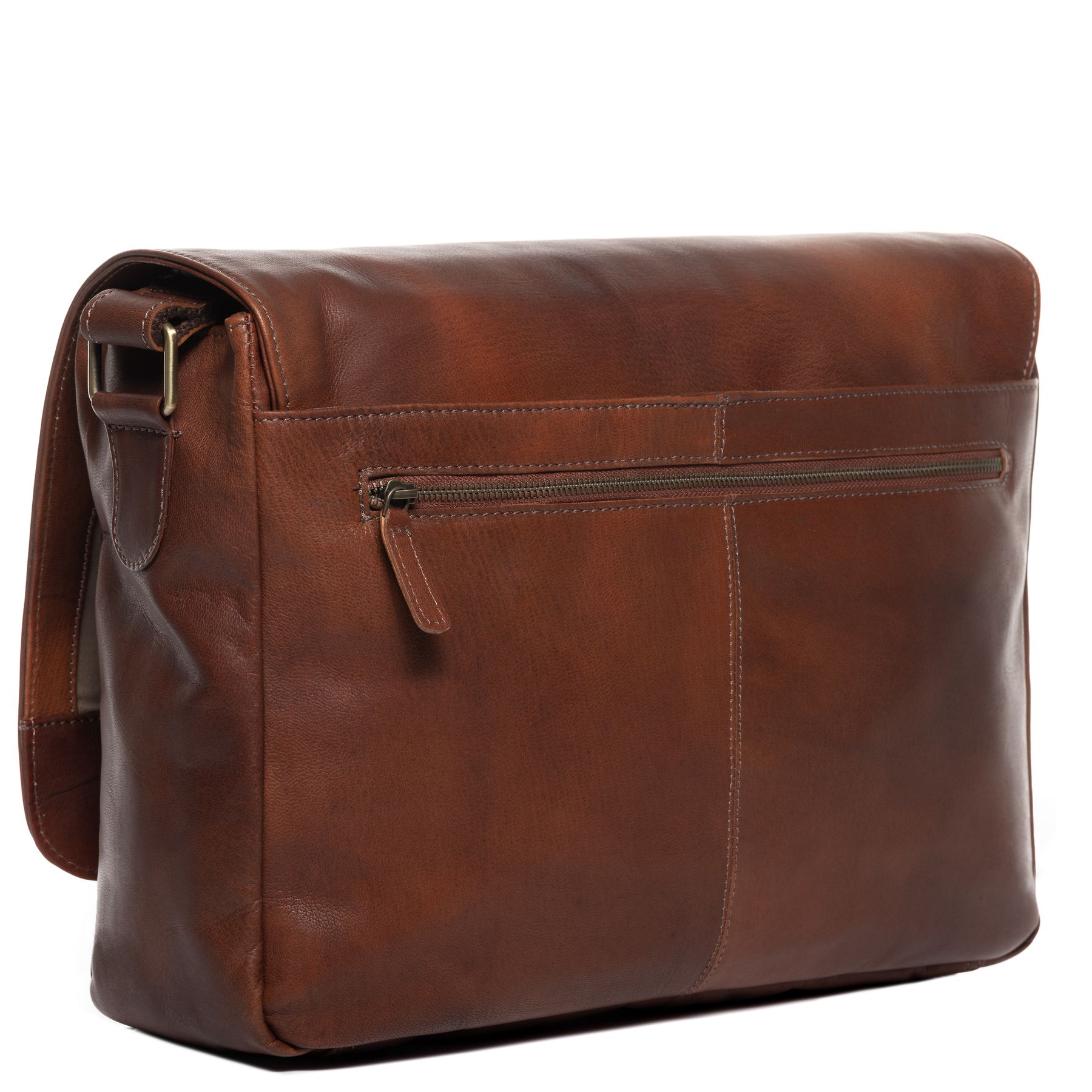 SID & VAIN Laptoptasche Leder Messenger Bag Leder XL SPENCER  34530