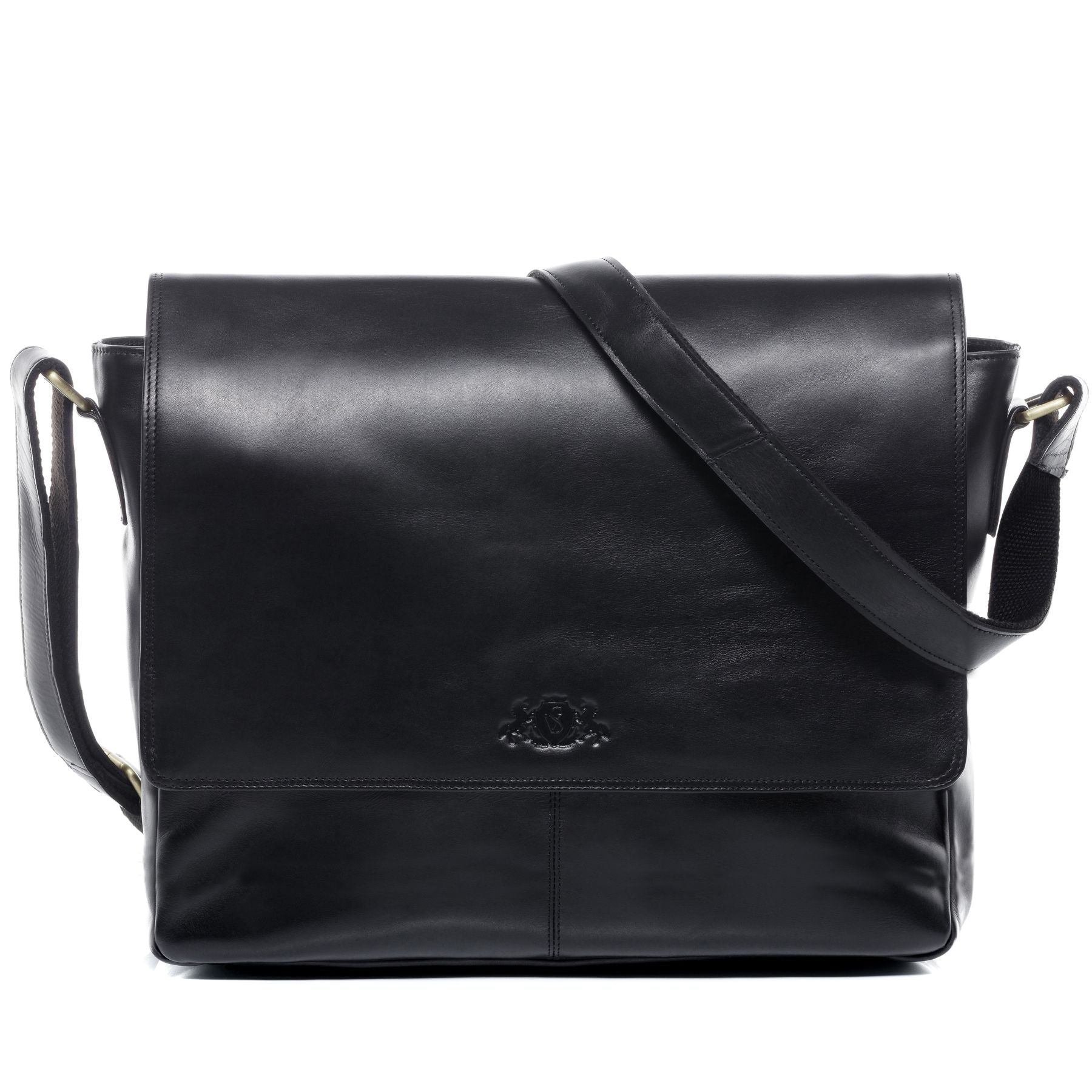 SID & VAIN Laptoptasche Leder Messenger Bag Leder XL SPENCER  29269